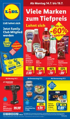 Lidl Prospekt 	 gültig ab dem 14.07.2025