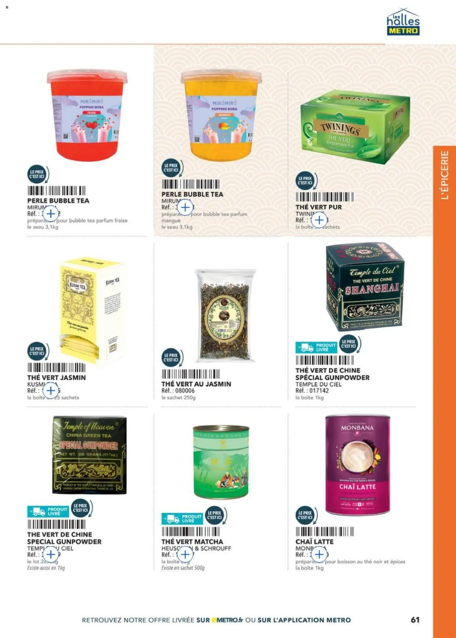 {H1} | Page: 61 | Produits: Matcha, Fraise, Parfum, Thé