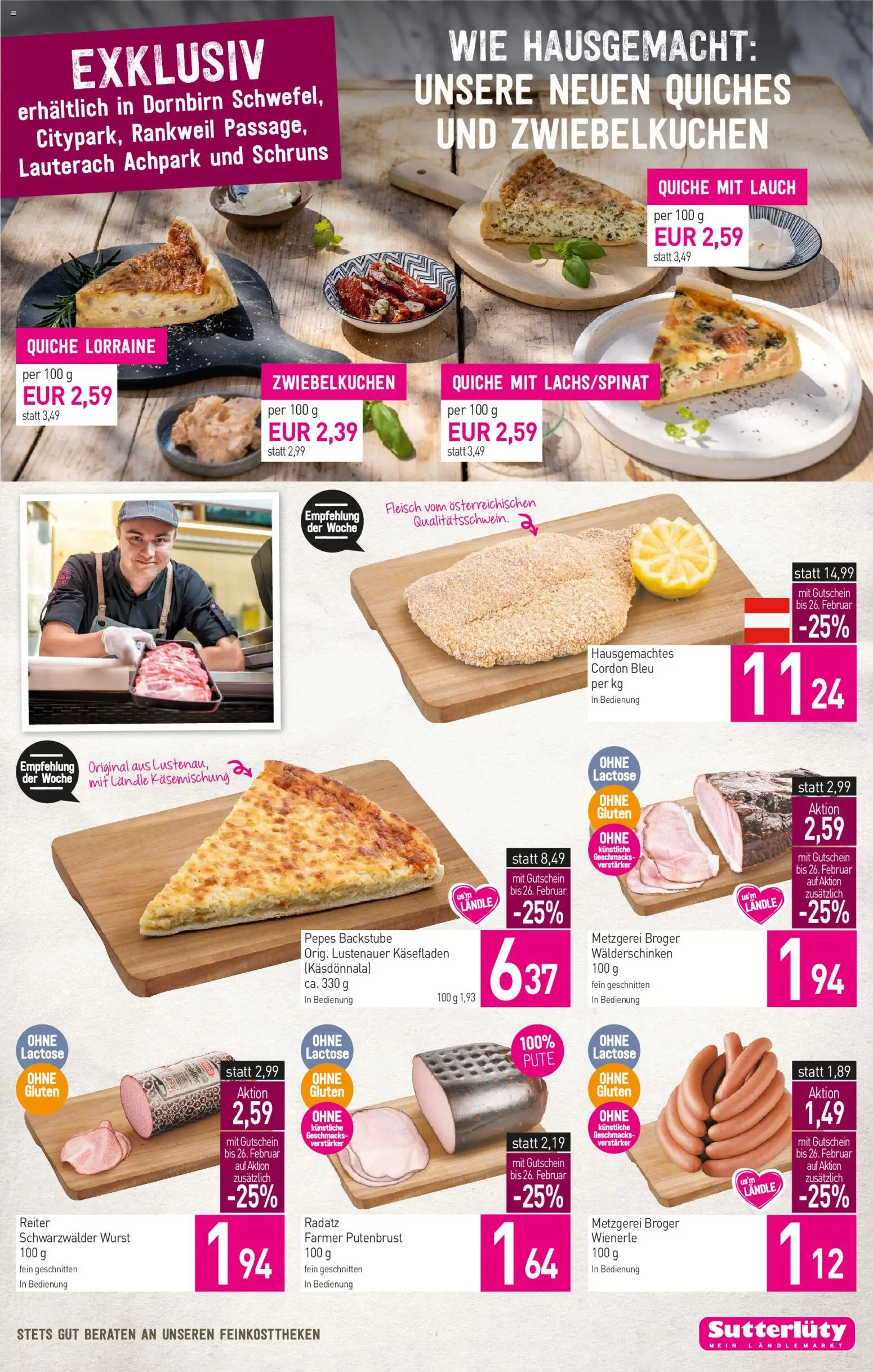 Sutterlüty Flugblatt gültig ab 19.02.2026 | Seite: 7 | Produkte: Wurst