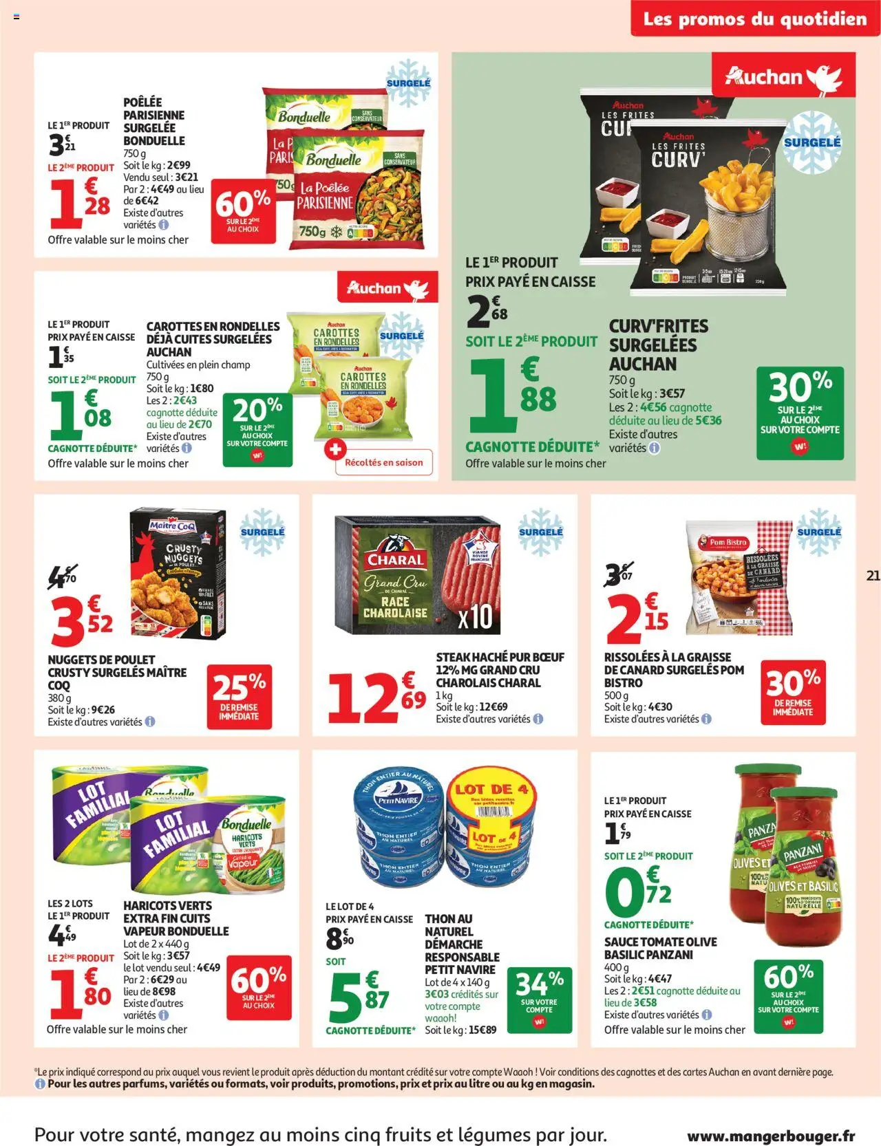  | Page: 21 | Produits: Graisse de canard, Olive, Frites, Thon