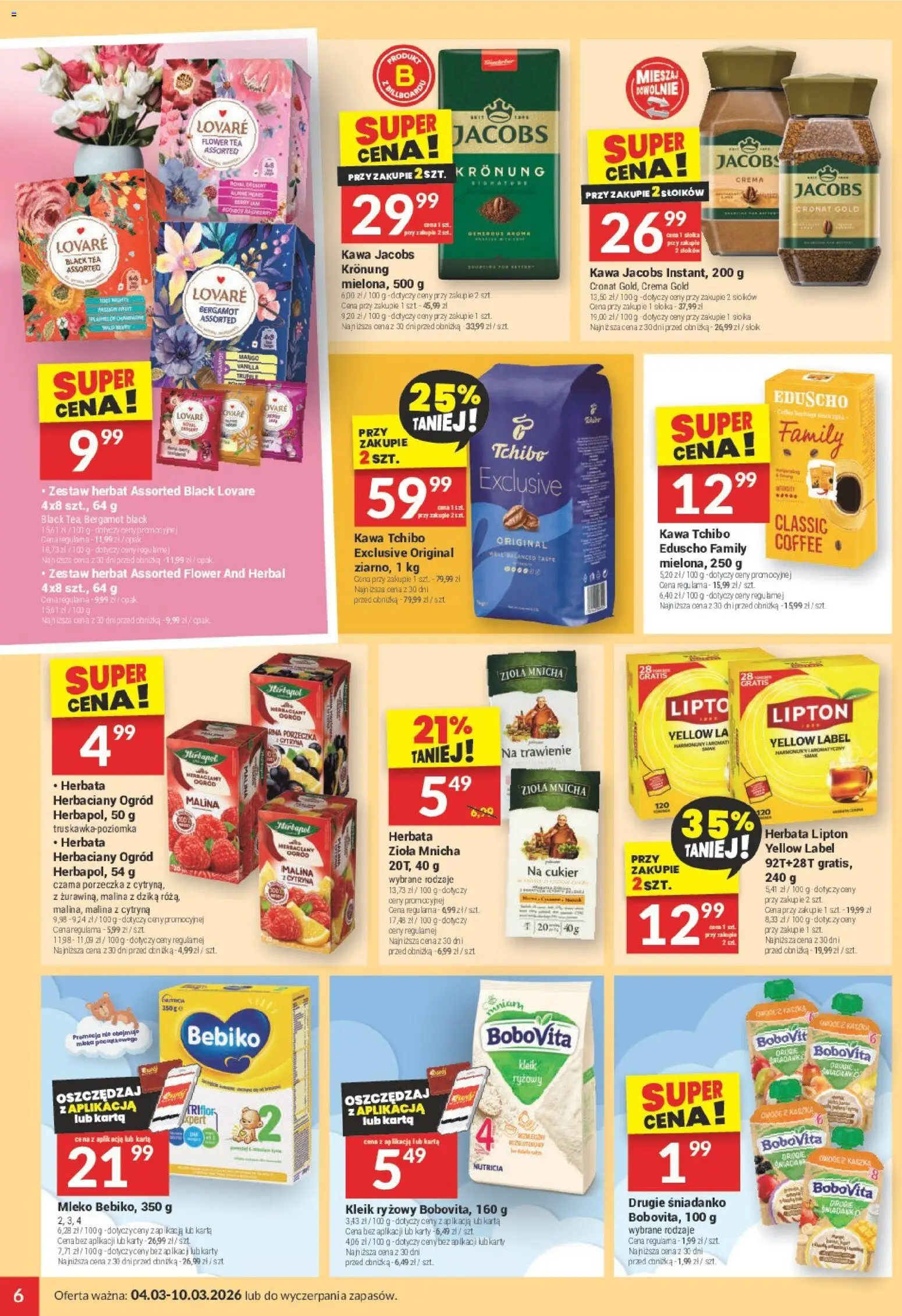 Twój Market gazetka od 04.03.2026 | Strona: 6 | Produkty: Mango, Mleko, Herbata, Cukier