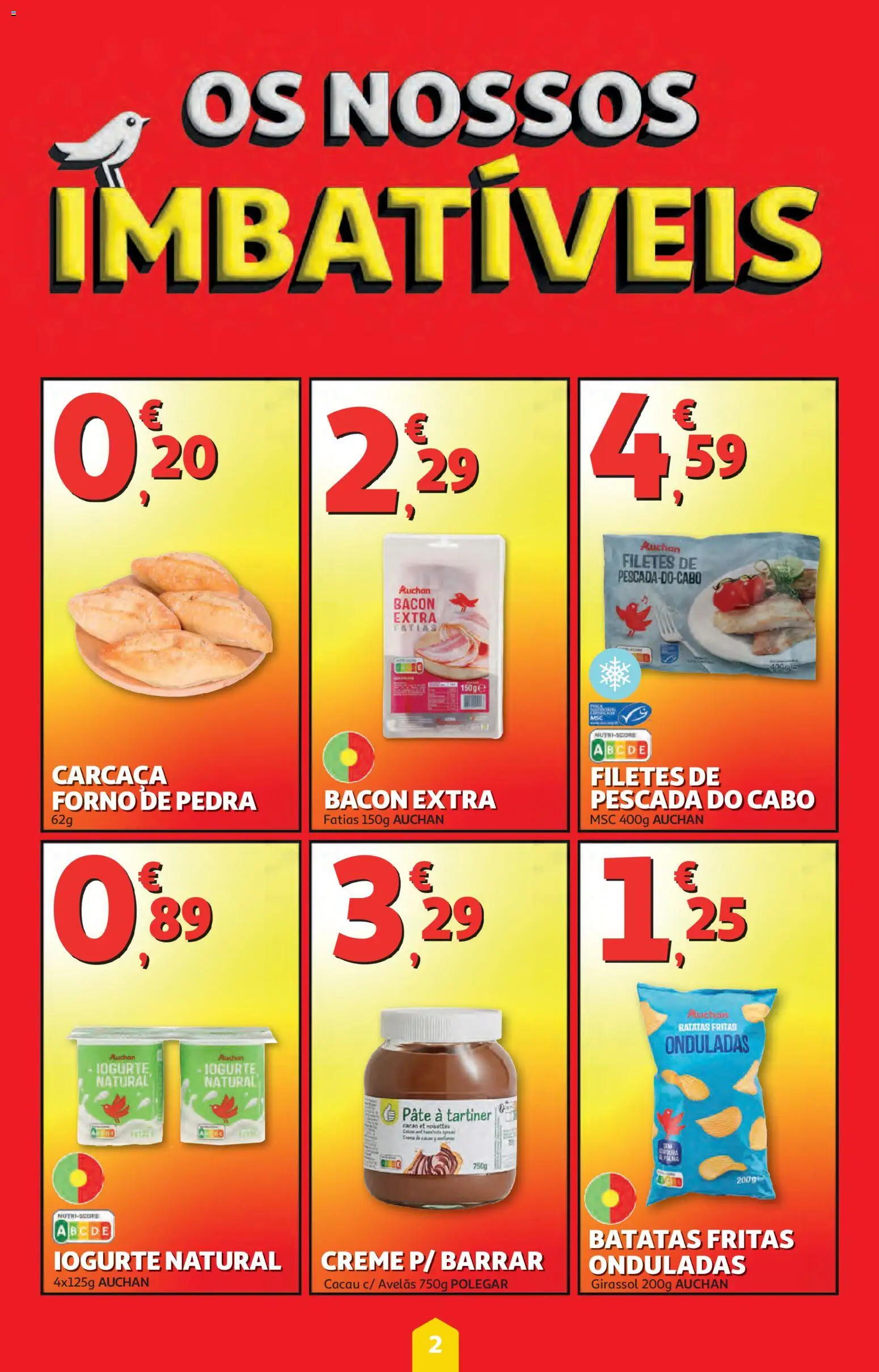 Auchan folheto │ válido de 05.03.2026 | Página: 2 | Produtos: Avelãs, Forno, Pescada do cabo, Creme