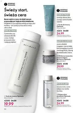 Pogląd oferty "Oriflame Katalog 1 2026" - ważna od 24.12.2025 | Strona: 102 | Produkty: Toner, Makijaż, Tonik, Tonik do twarzy