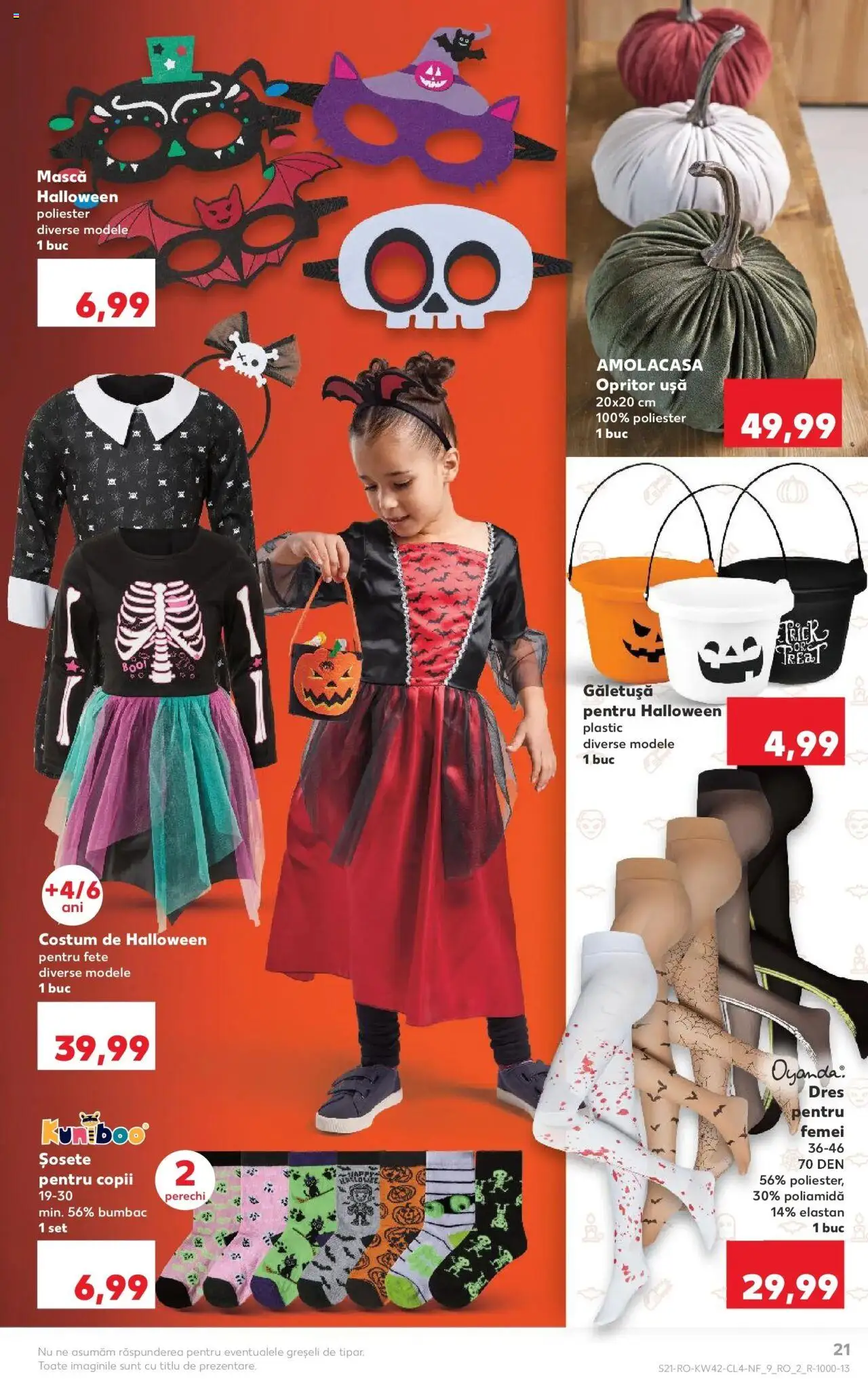 Noul catalog Kaufland – valabil de la 15.10.2025 | Pagină: 21 | Produse: Ușă, Șosete, Costum