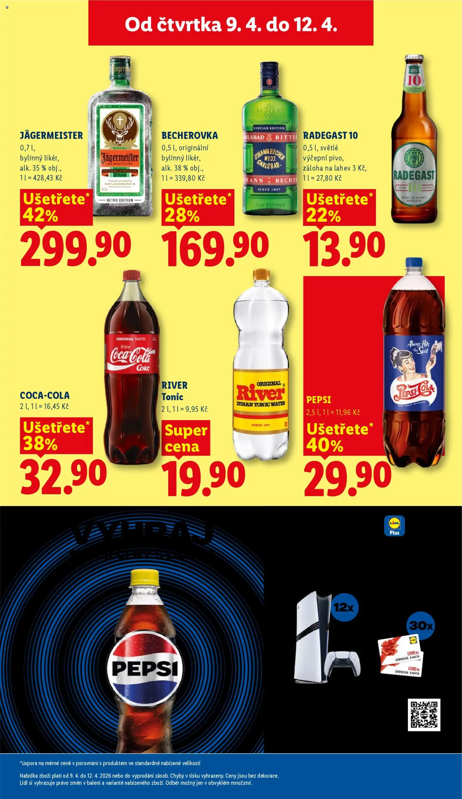 Lidl leták od 09.04.2026 | Strana: 17 | Produkty: Tonic Water, Tonic, Radegast 10, Radegast