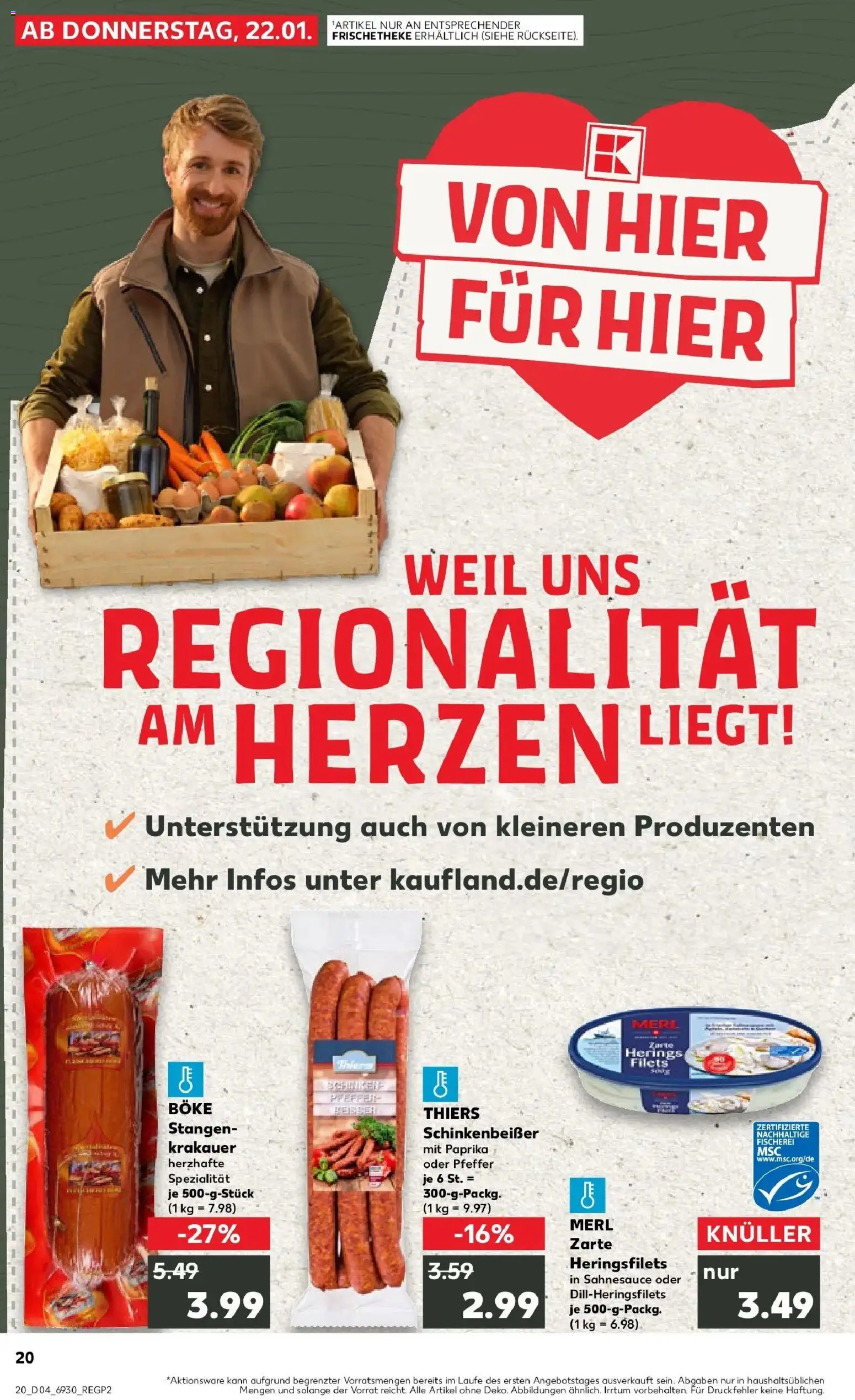 Prospekt Kaufland ab 25.01.2026 » Angebote Online zum Blättern | Seite: 20 | Produkte: Paprika, Pfeffer