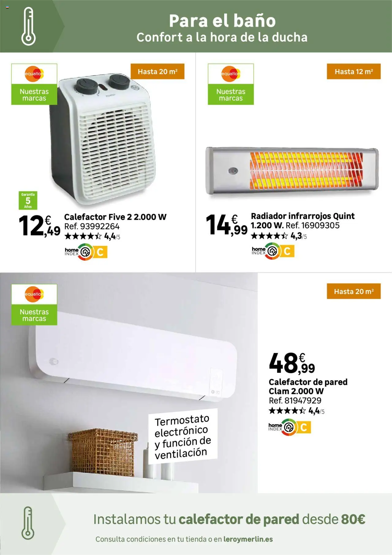 Leroy Merlin catálogo │ válido desde el 21.10.2025 | Página: 71 | Productos: Radiador, Baño, Ducha