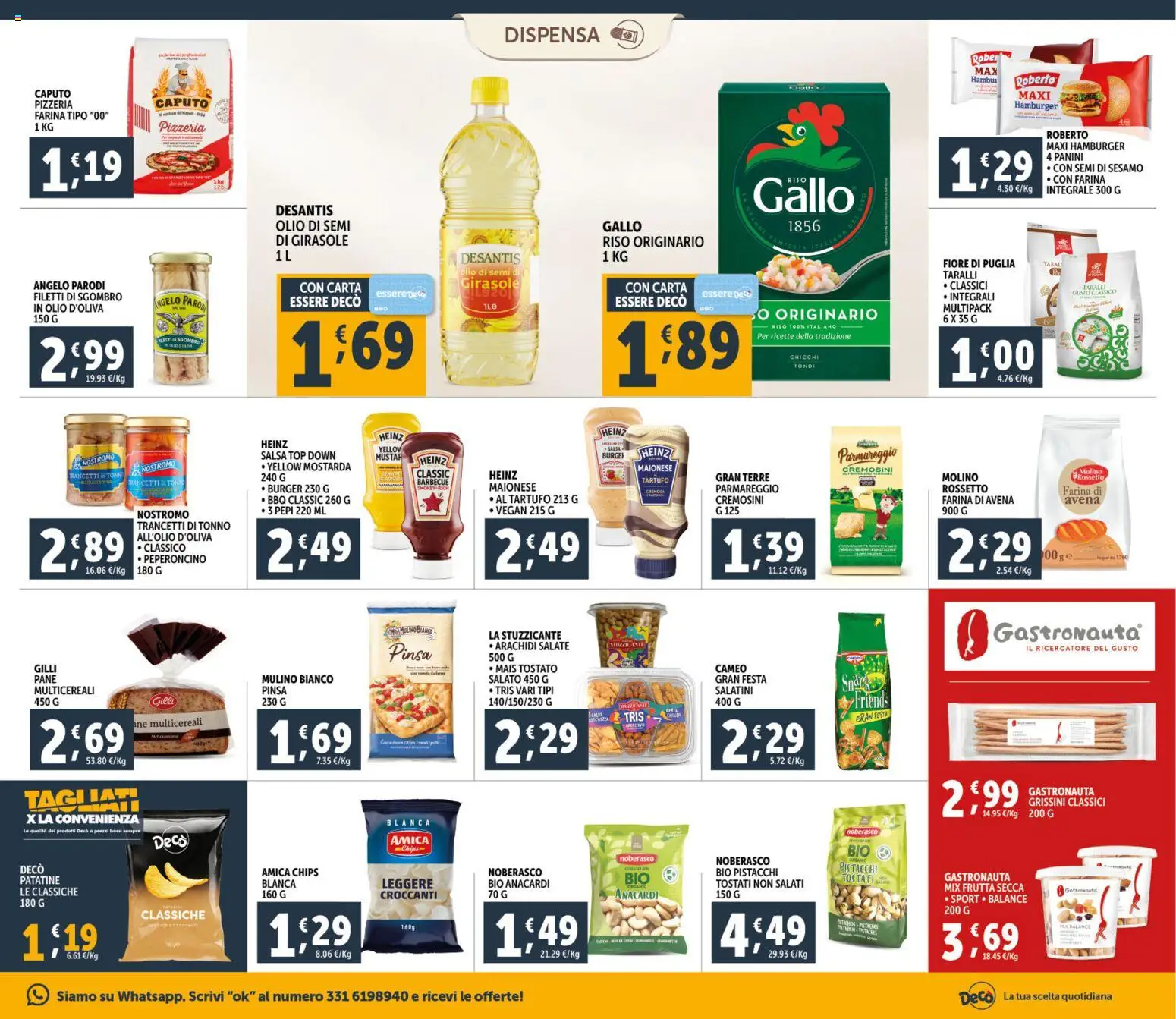 Volantino Decò del 06.03.2026 | Pagina: 15 | Prodotti: Rossetto, Olio, Tonno, Pistacchi