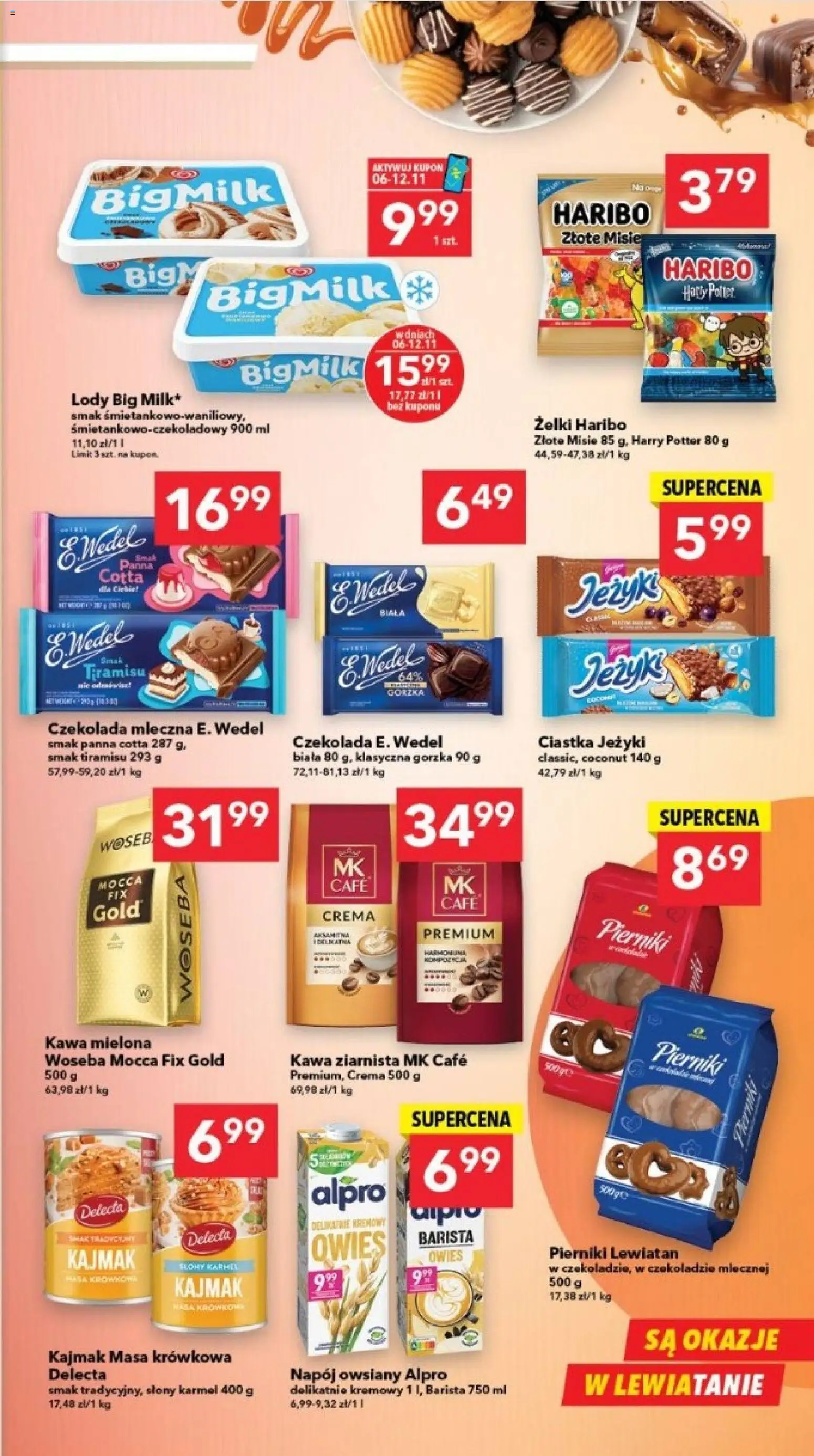 Lewiatan gazetka - Legnica od 06.11.2025 | Strona: 5 | Produkty: Napój owsiany, Pierniki, Kawa ziarnista, Żelki