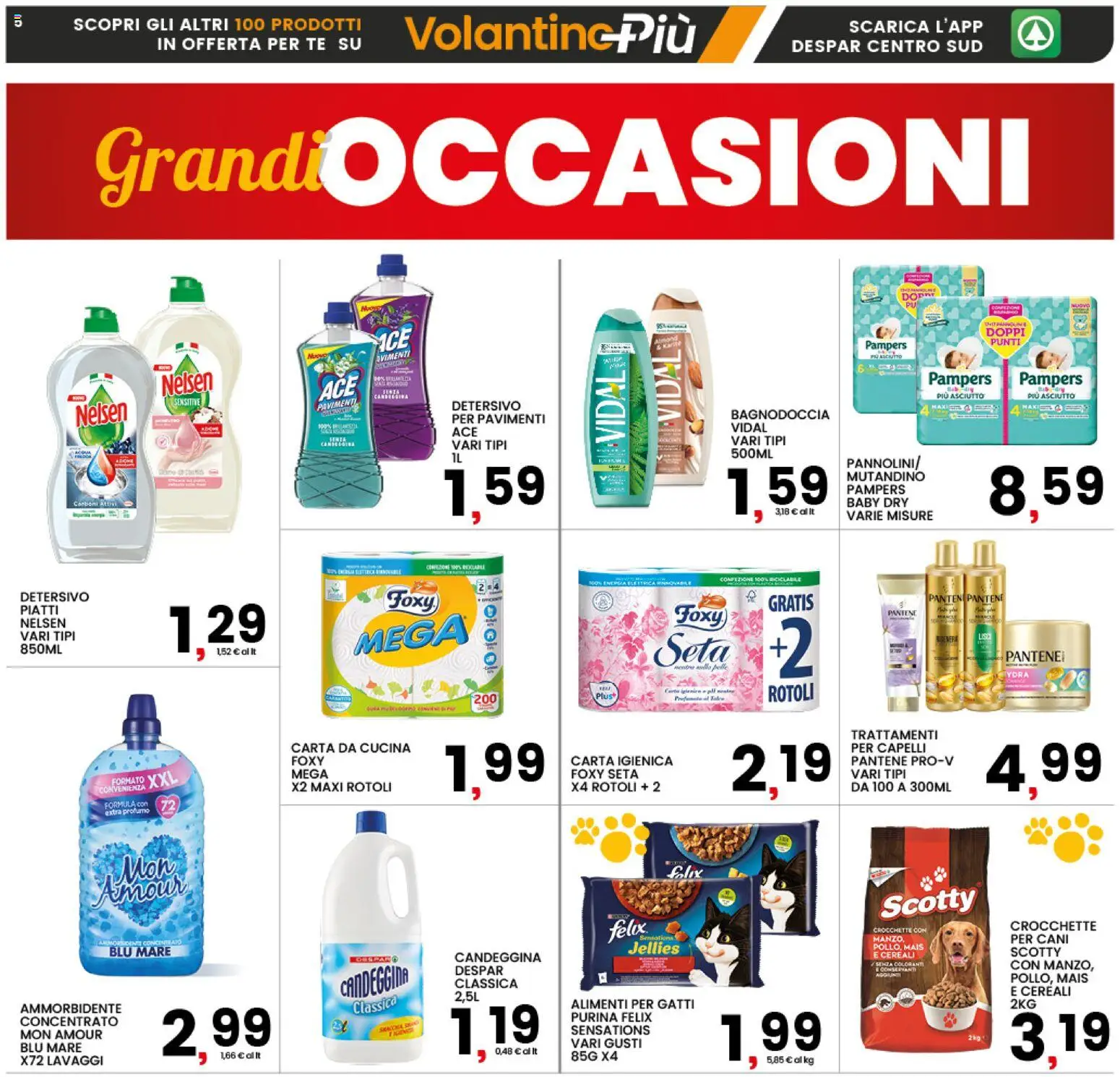 Volantino Interspar del 16.03.2026 | Pagina: 5 | Prodotti: Ammorbidente, Cereali, Pampers, Profumo