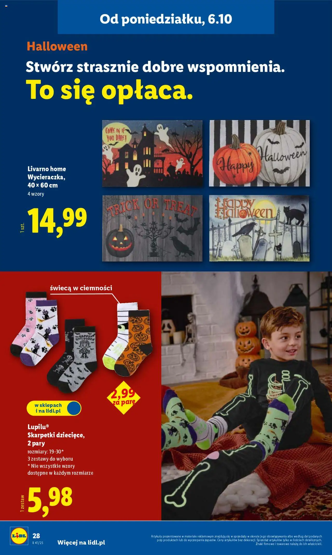 Lidl Katalog od 06.10.2025 | Strona: 28 | Produkty: Skarpetki