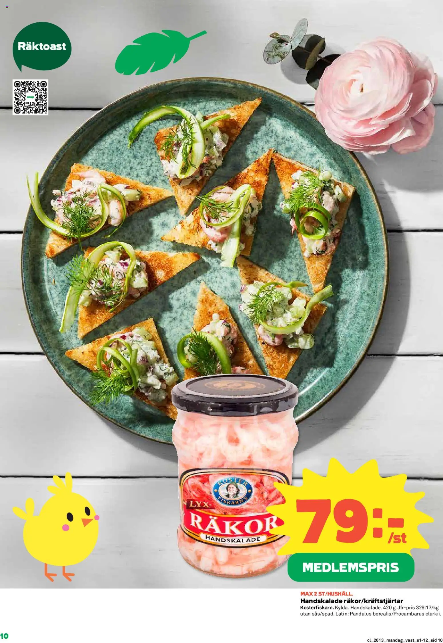 Coop reklamblad aktuell från 23.03.2026 | Sida: 10 | Produkter: Räkor