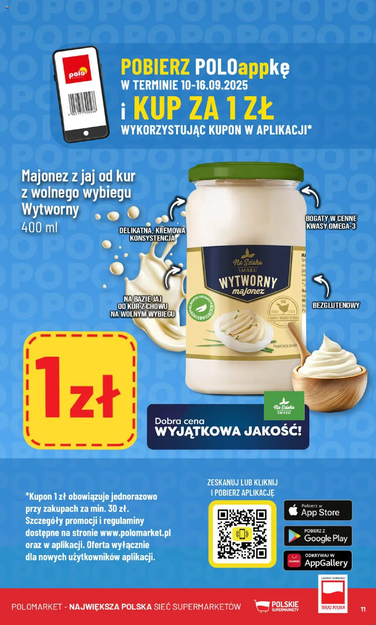 POLOmarket Gazetka od 10.09.2025 | Strona: 11 | Produkty: Majonez