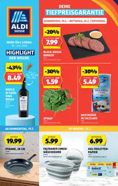 Aldi Aktionen ab 19.02.2026 gültig