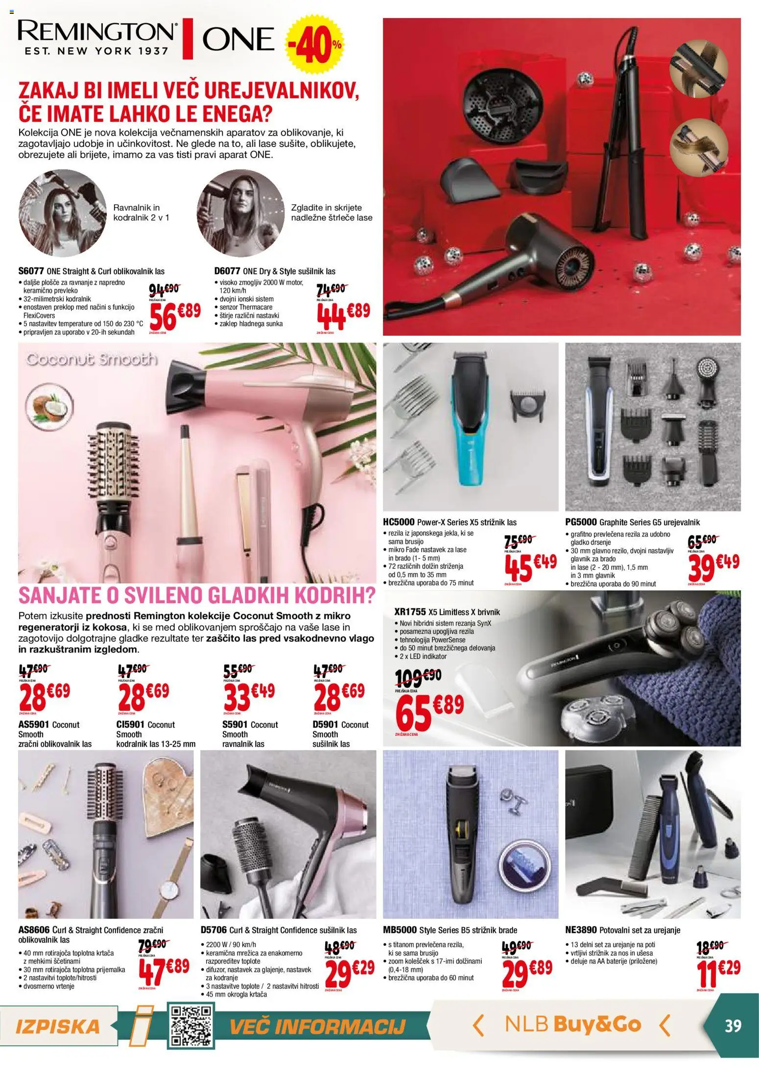 Novi E.leclerc katalog ponudbe – veljaven od 26.11.2025 | Stran: 39 | Izdelki: Ravnalnik las, Glavnik, Sunka, Mrežica