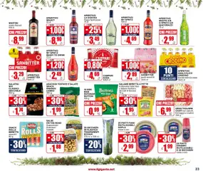 Anteprima del volantino Volantino Il Gigante	 valido a partire dal 15.12.2025 | Pagina: 23 | Prodotti: Salatini, Prosciutto, Arachidi, Aperitivo