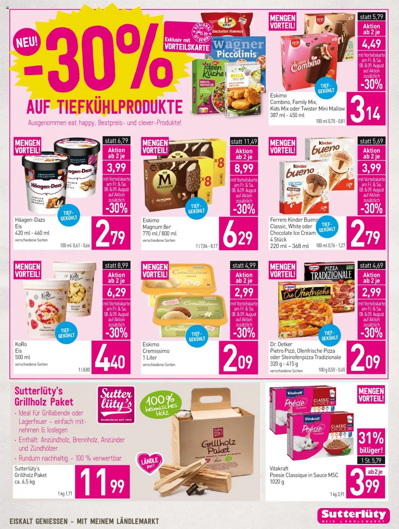 Sutterlüty Flugblatt gültig ab 07.08.2025 | Seite: 19 | Produkte: Pizza