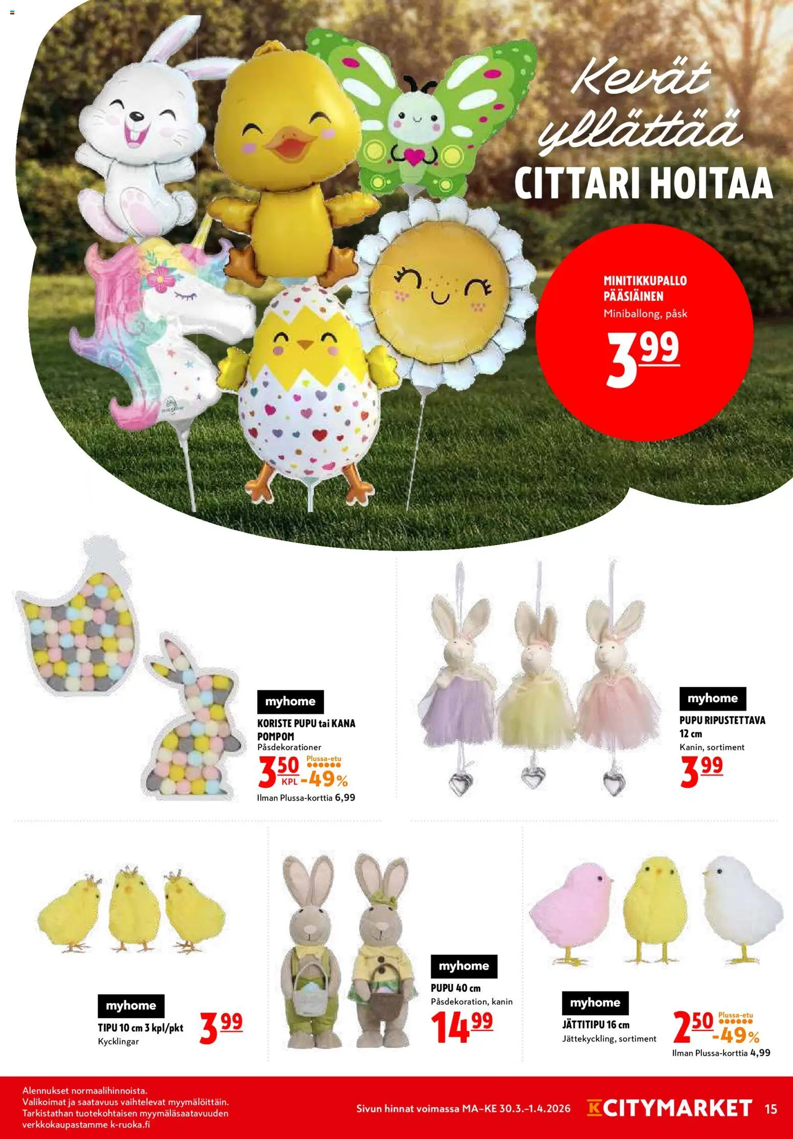 🛍️ K-Citymarket tarjoukset alkaen 30/03/2026 » Katso huipputarjoukset ja säästä jo tänään! 💰 | Finland
