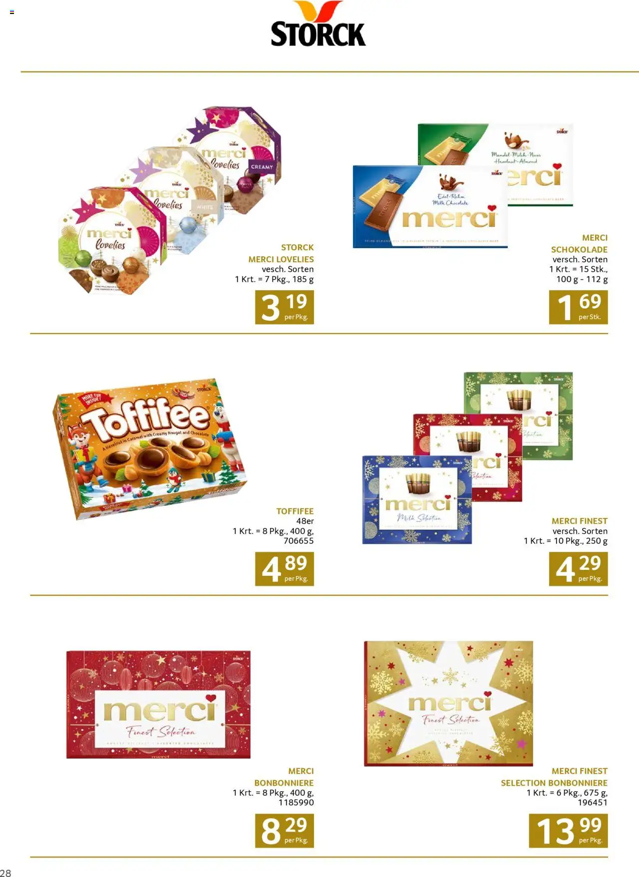 Transgourmet Weihnachtskatalog 2025 gültig ab 13.10.2025 | Seite: 28 | Produkte: Schokolade