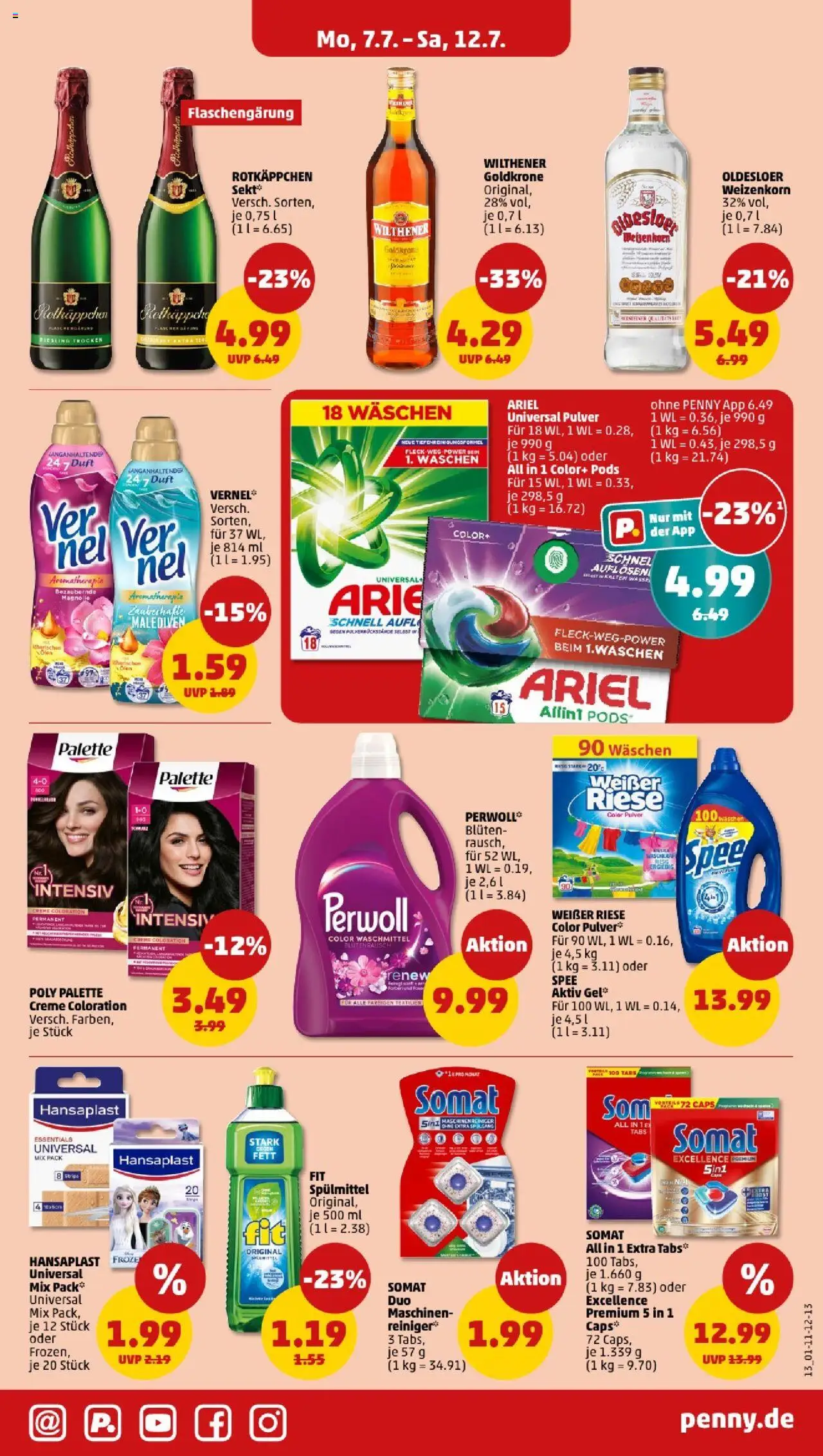 Penny - Sachsen-Anhalt - gültig ab dem 07.07.2025 | Seite: 13 | Produkte: Oldesloer, Creme, Spee, Rotkäppchen