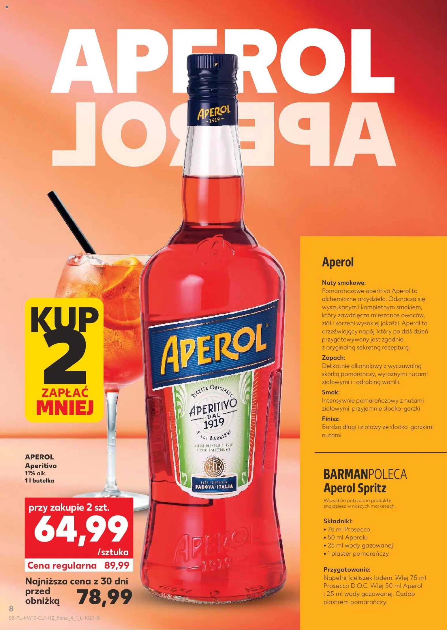 Kaufland Polsko leták - Barek od 05.03.2026 | Strana: 8 | Produkty: Prosecco, Spritz, Aperitivo, Aperol