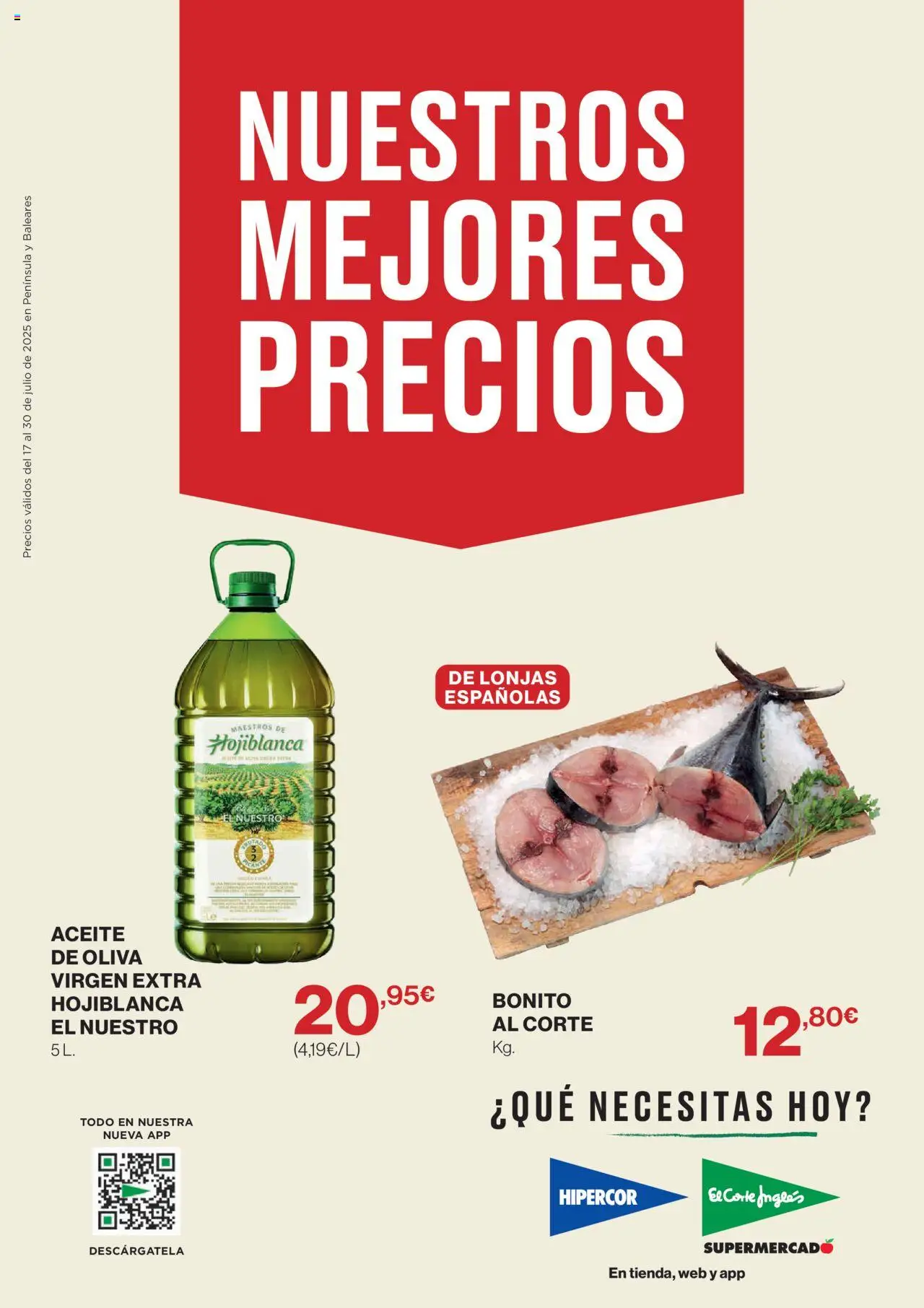 El Corte Inglés ofertas │ válido desde el 17.07.2025 | Página: 1 | Productos: Aceite, Aceite de oliva, Aceite de oliva virgen extra