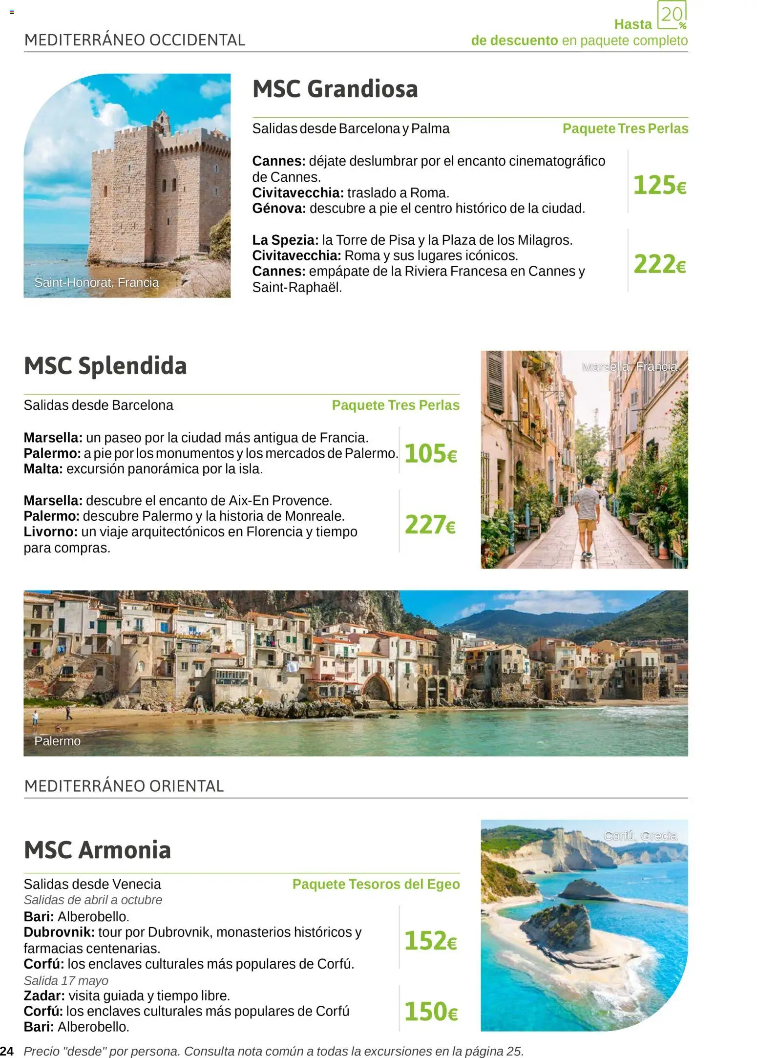 Viajes El Corte Inglés Excursiones Cruceros │ válido desde el 18.03.2026 | Página: 24