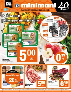 Minimani-mainoslehti voimassa 21.01.2026 alkaen