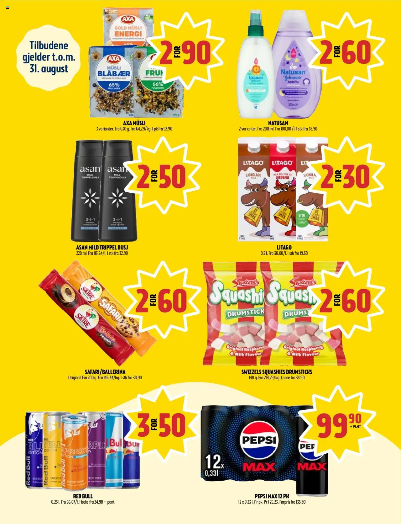  | Side: 6 | Produkter: Sjokolade, Суміш дитяча, Маслянка, Boks