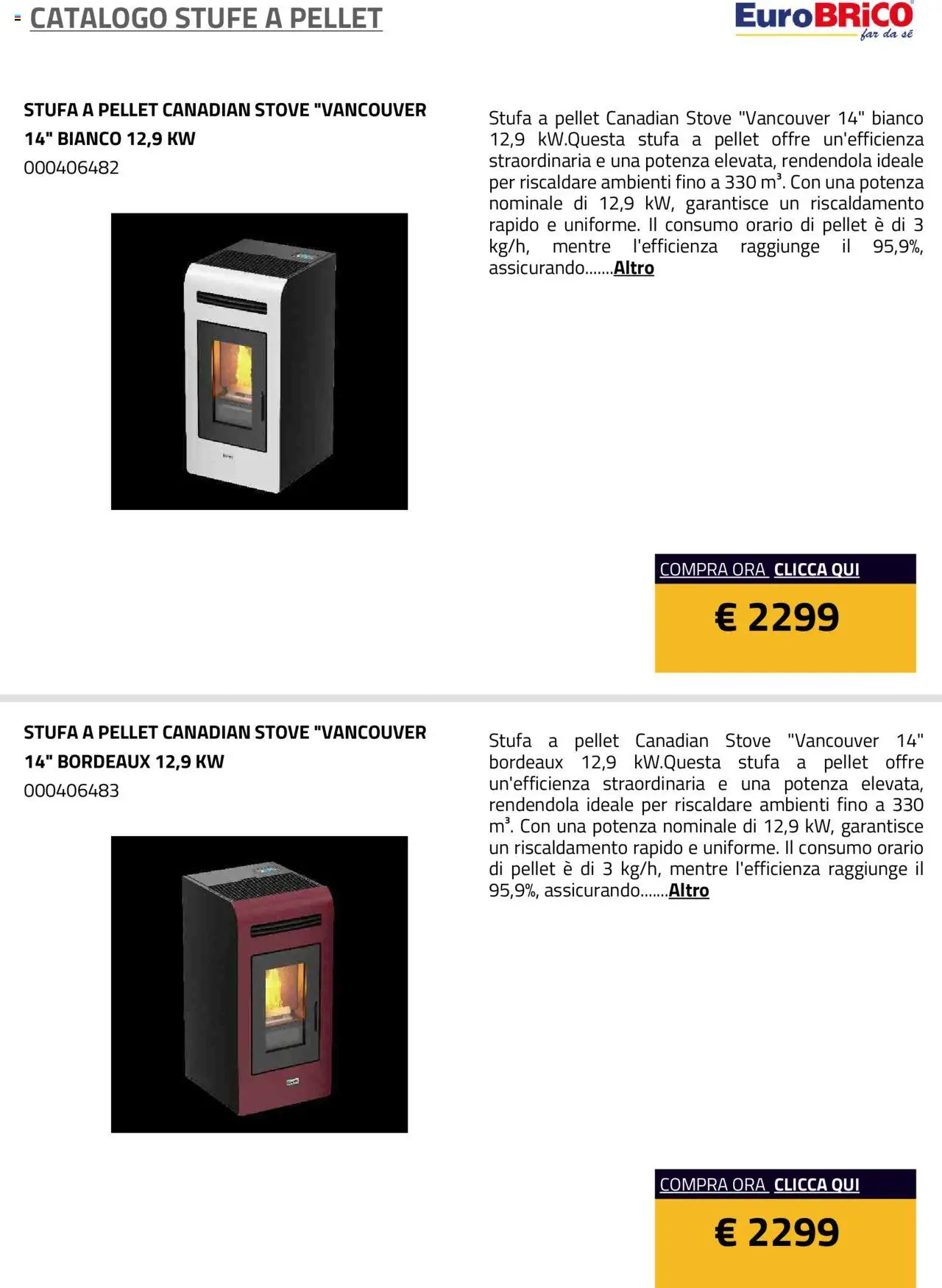 Volantino Eurobrico del 23.07.2025 | Pagina: 31 | Prodotti: Pellet, Stufa a pellet, Stufa