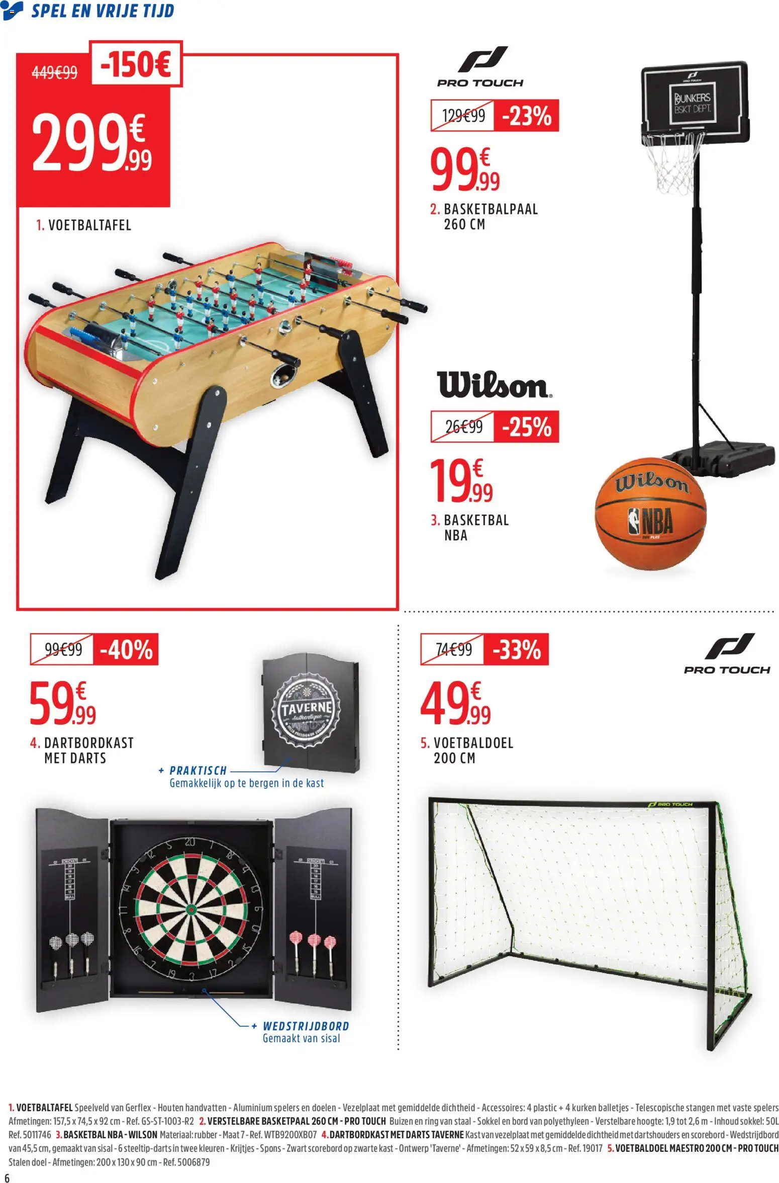 {H1} | Pagina: 6 | Producten: Speler, Spel, Ring, Bord