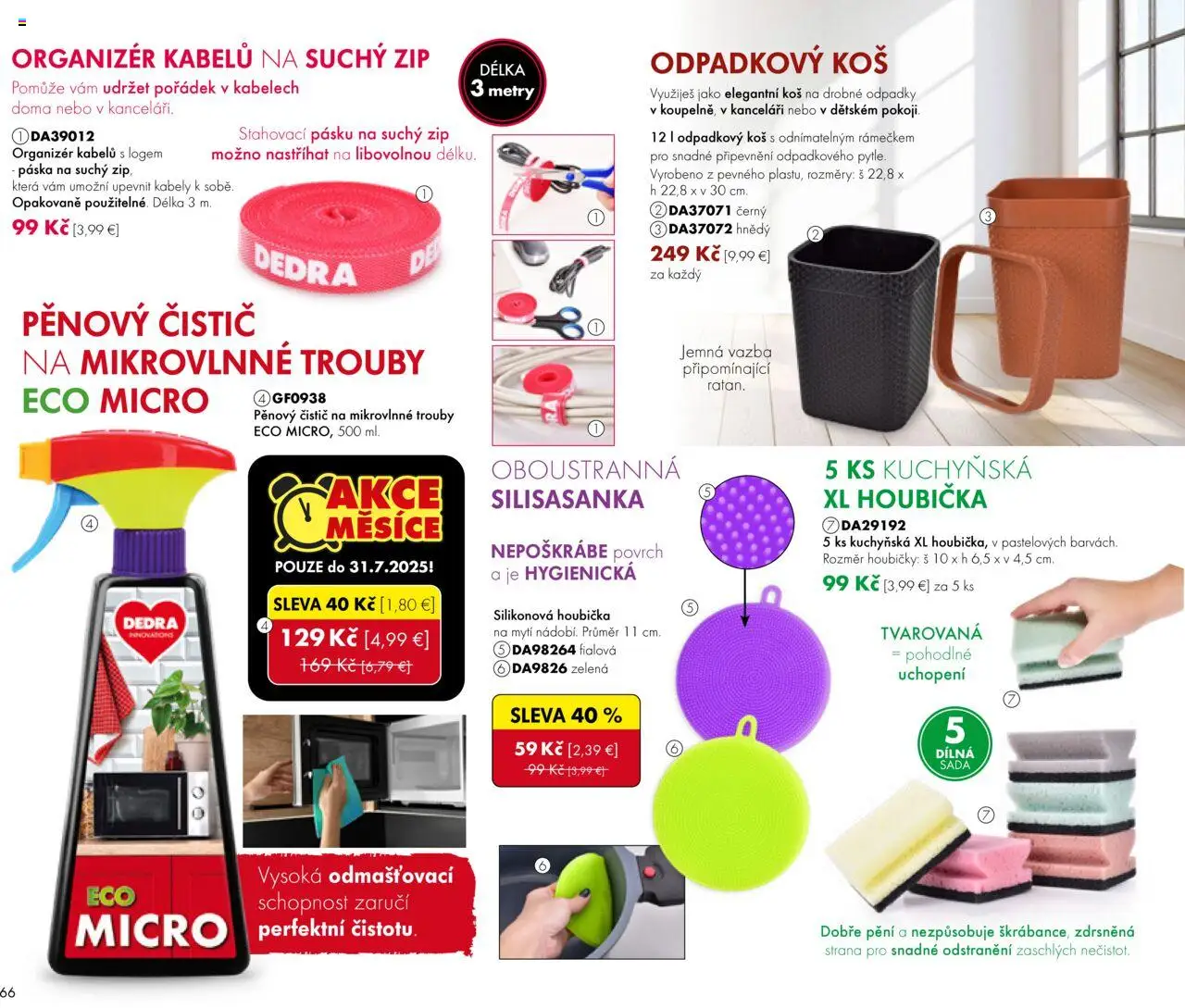 Dedra Katalog 7 2025 │ platný od 20.06.2025 | Strana: 66 | Produkty: Organizér, Kôš