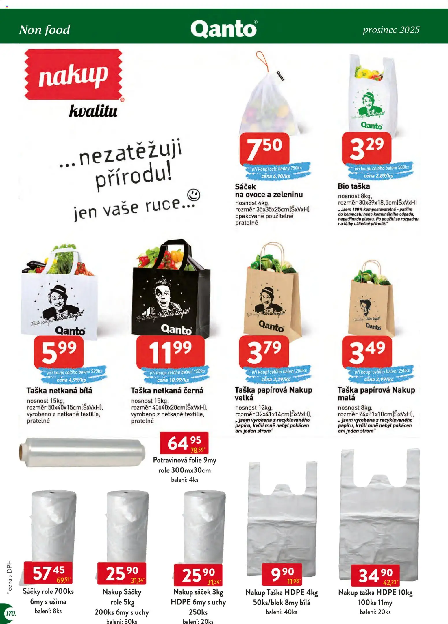 Astur & Qanto leták - Velkoobchod 12/2025 od 01.12.2025 | Strana: 170 | Produkty: Ovoce, Fólie, Taška, Sáček