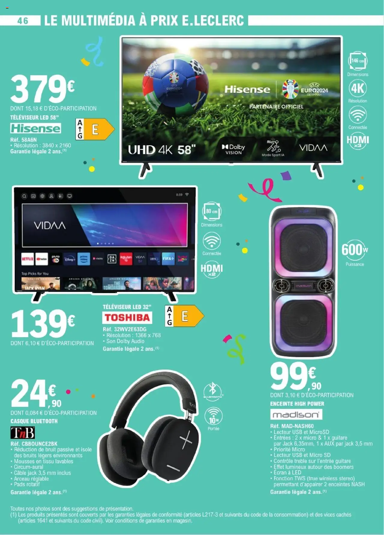  | Page: 46 | Produits: Audio, Enceinte, Guitare, Thé