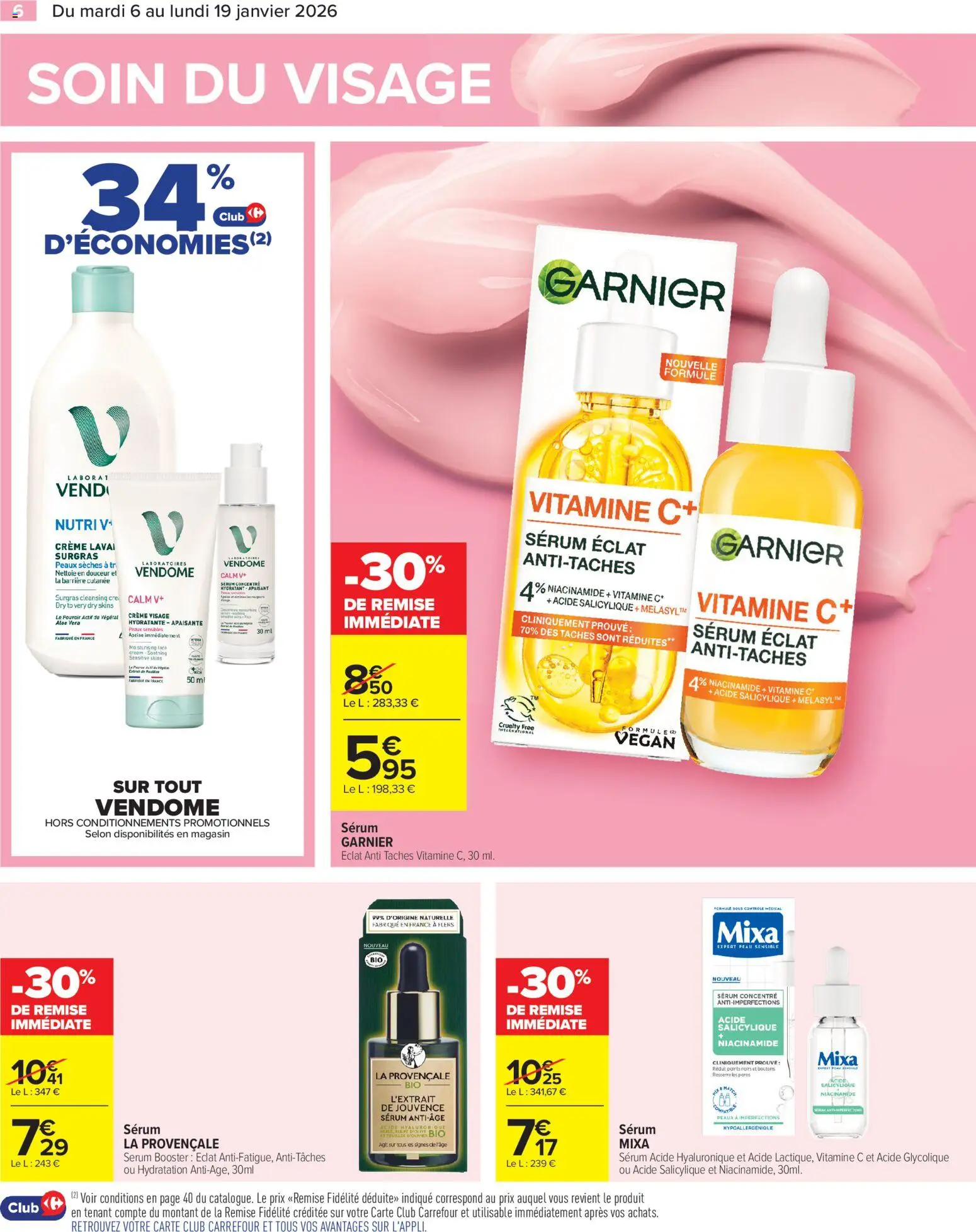 {H1} | Page: 8 | Produits: Serum, Crème