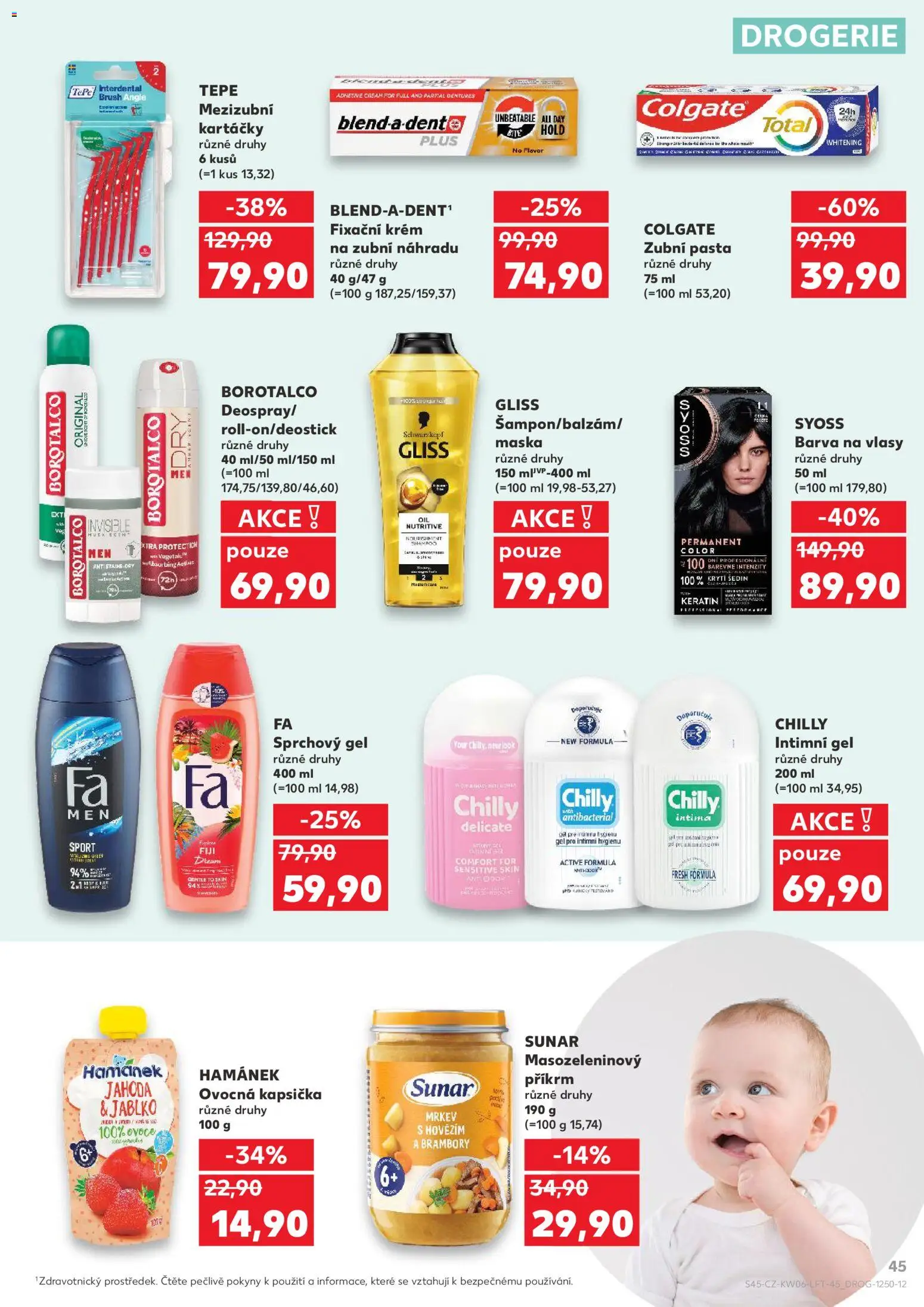 Kaufland leták - Liberec od 04.02.2026 | Strana: 45 | Produkty: Sunar, Hamánek, Borotalco, Barva na vlasy