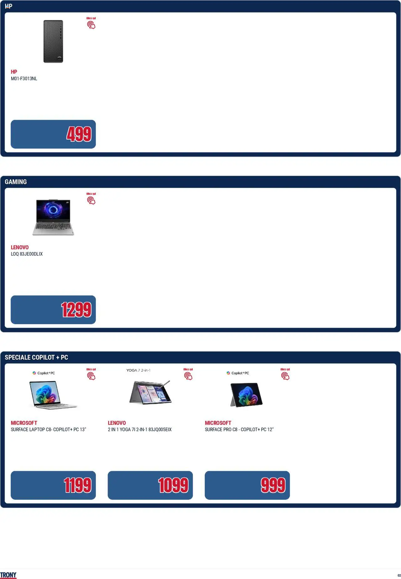 Volantino Trony del 03.07.2025 | Pagina: 2 | Prodotti: Laptop, PC