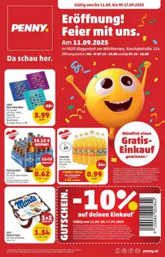 Penny Markt - Eröffnung in 9020 Klagenfurt am Wörthersee ab 11.09.2025 gültig