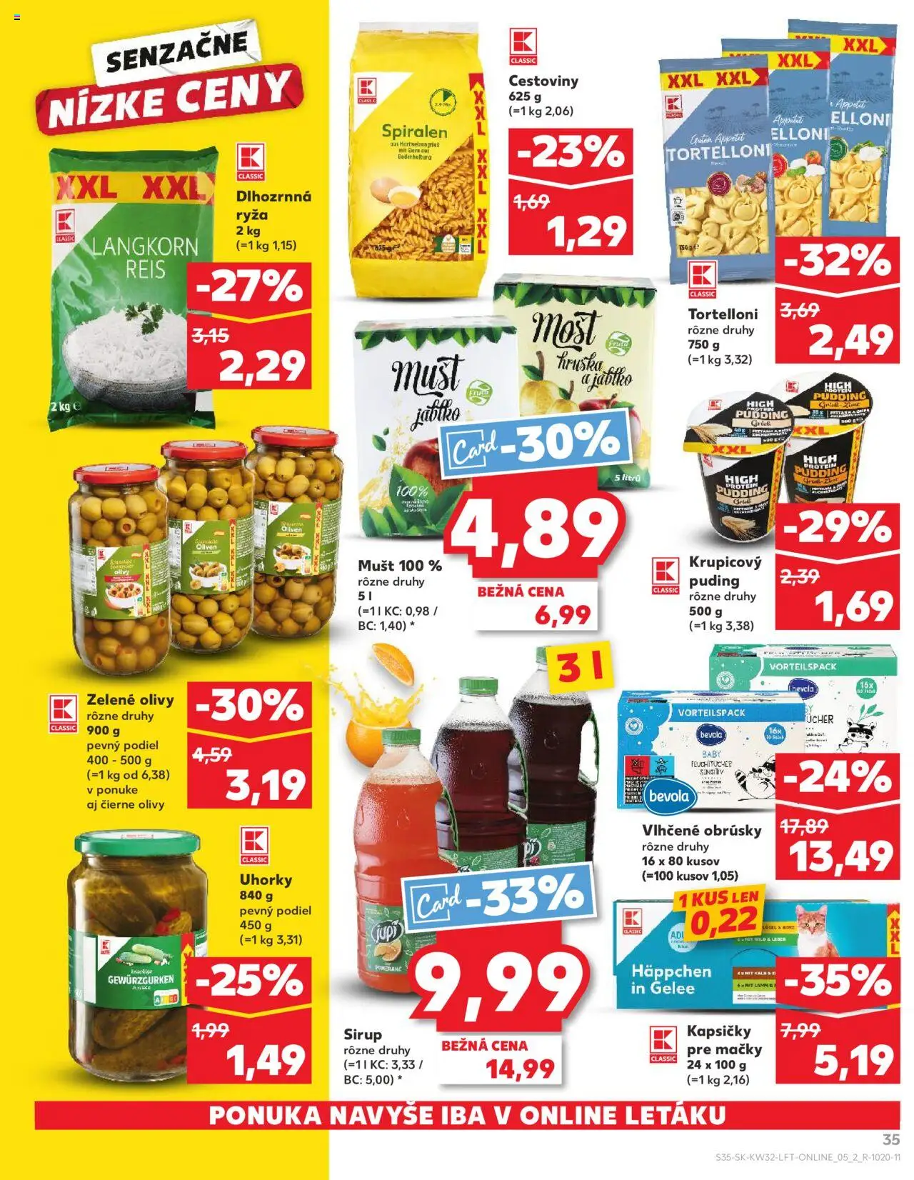 Kaufland SK akciós ujság - amely érvényes a következő dátumtól: 07.08.2025 | Oldal: 35 | Termékek: Puding, Protein