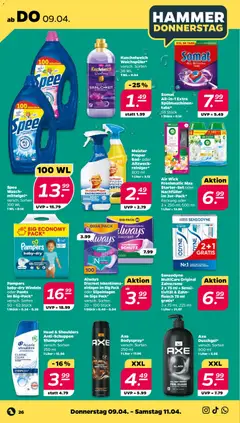 Netto Prospekt 	 ab 07.04.2026 gültig | Seite: 32 | Produkte: Bad, Kuschelweich, Head & shoulders, Spee
