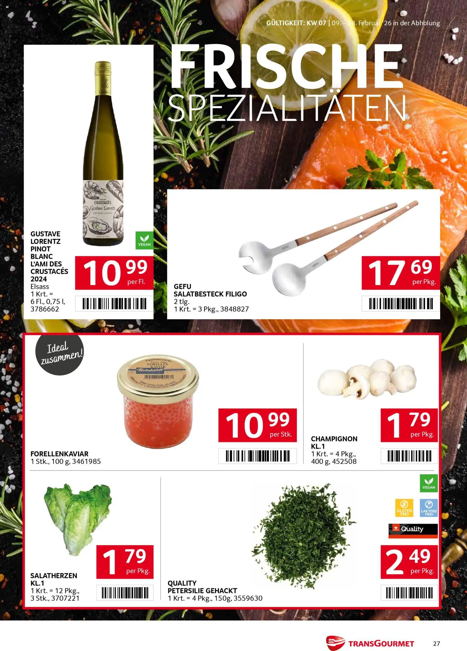 Transgourmet Flugblatt gültig ab 09.02.2026 | Seite: 27 | Produkte: Petersilie