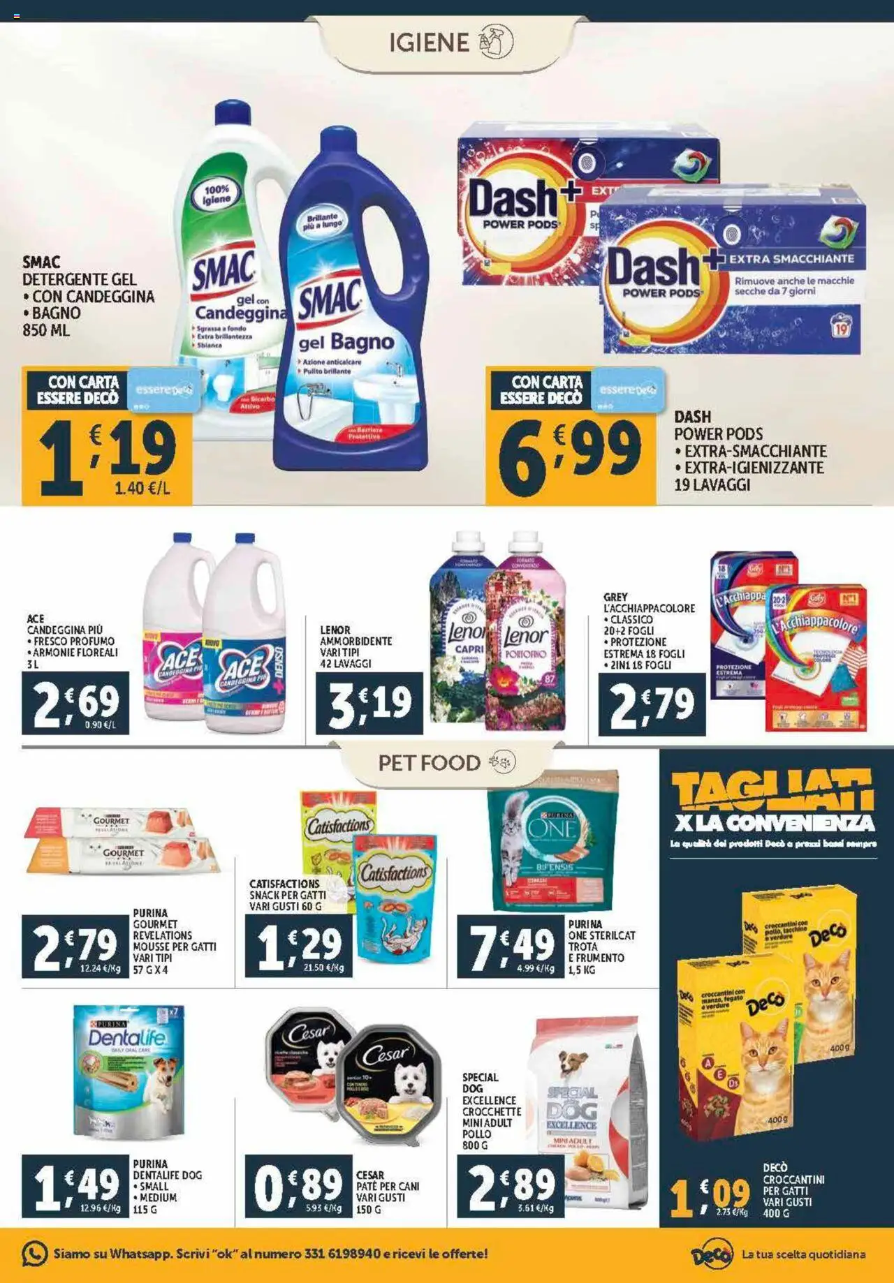 Volantino Decò del 21.08.2025 | Pagina: 19 | Prodotti: Ammorbidente, Candeggina, Anticalcare, Bagno