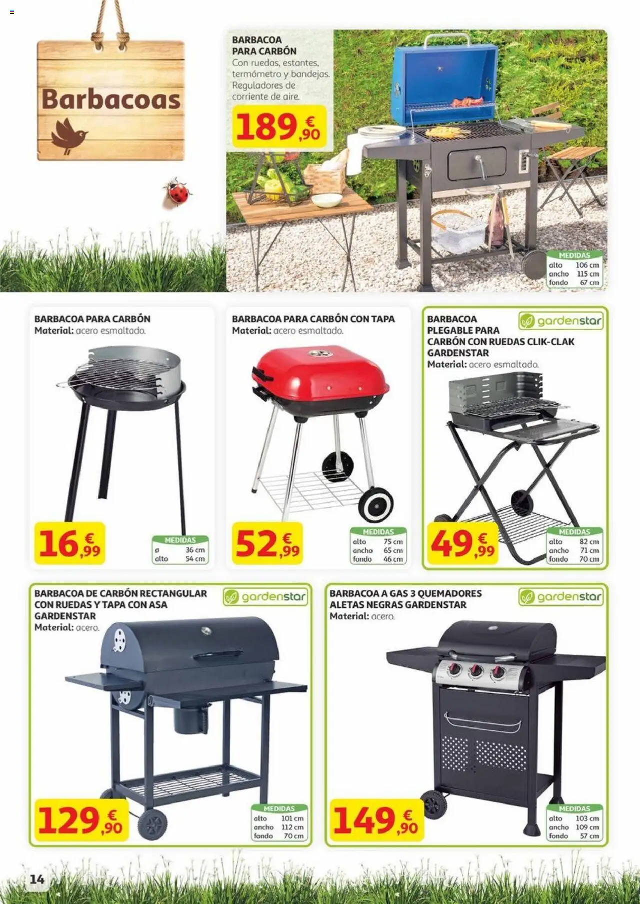 Alcampo - Aire libre │ válido desde el 29.05.2025 | Página: 14 | Productos: Barbacoa, Termómetro