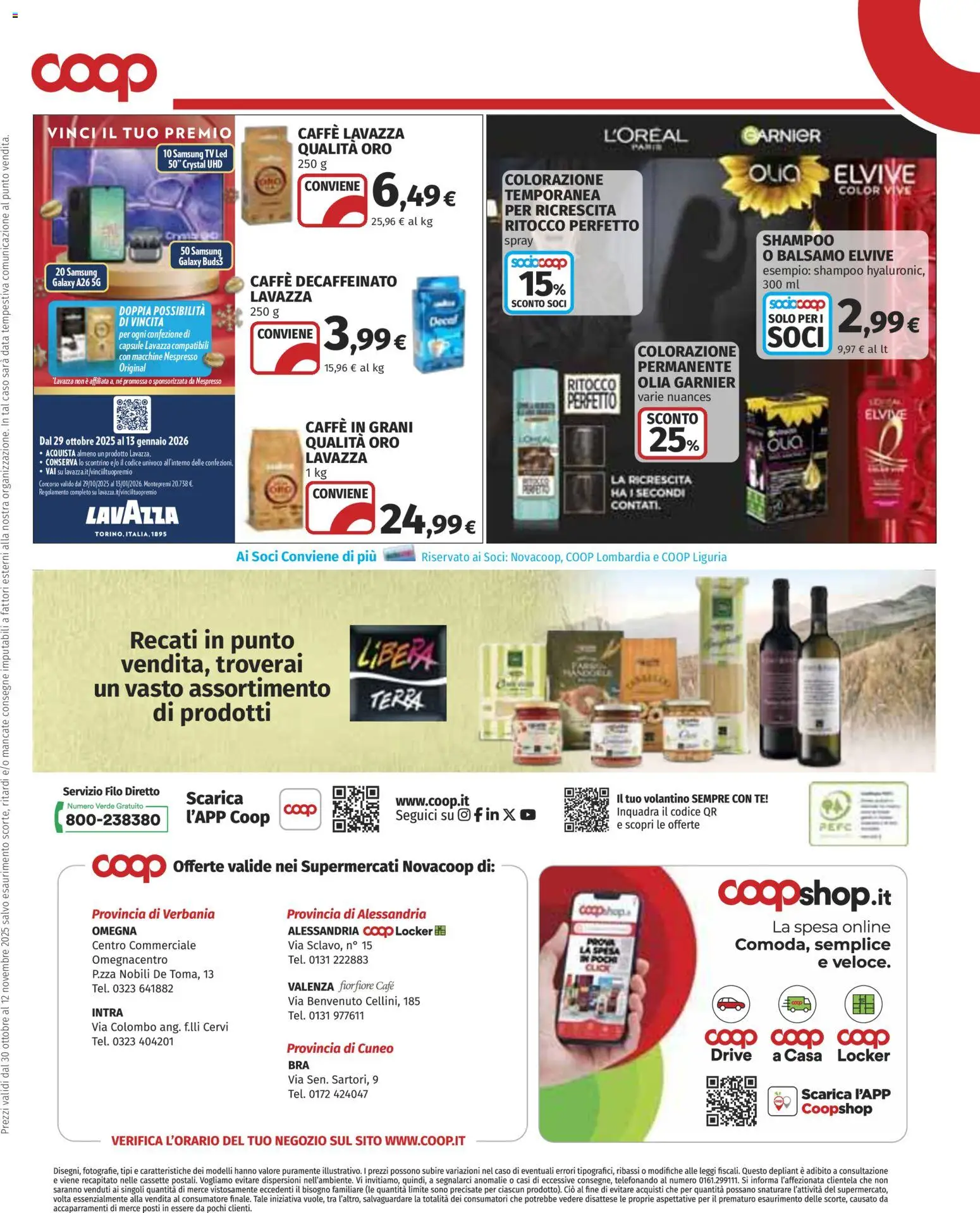 Volantino COOP del 30.10.2025 | Pagina: 40 | Prodotti: Balsamo, Samsung Galaxy, Tè, Caffè in grani