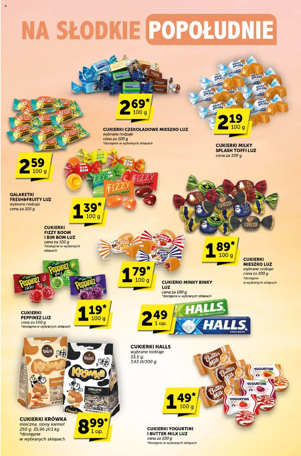 Groszek Gazetka - Katalog od 07.08.2025 | Strona: 20 | Produkty: Galaretki, Cukierki czekoladowe, Krowka, Cukierki