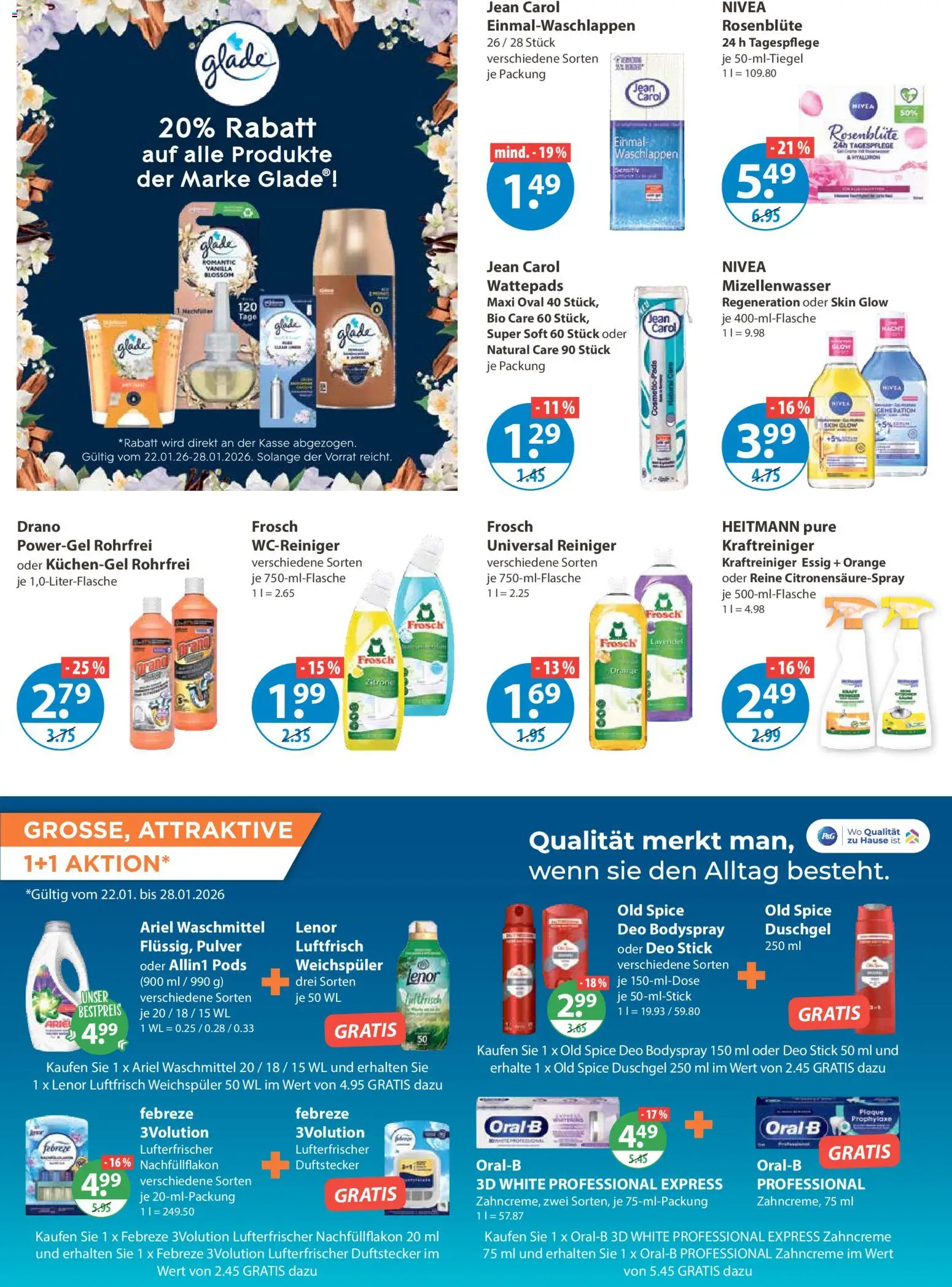 V-Markt - München – gültig ab 22.01.2026 | Seite: 10 | Produkte: Ariel, Essig, Mizellenwasser, Weichspüler