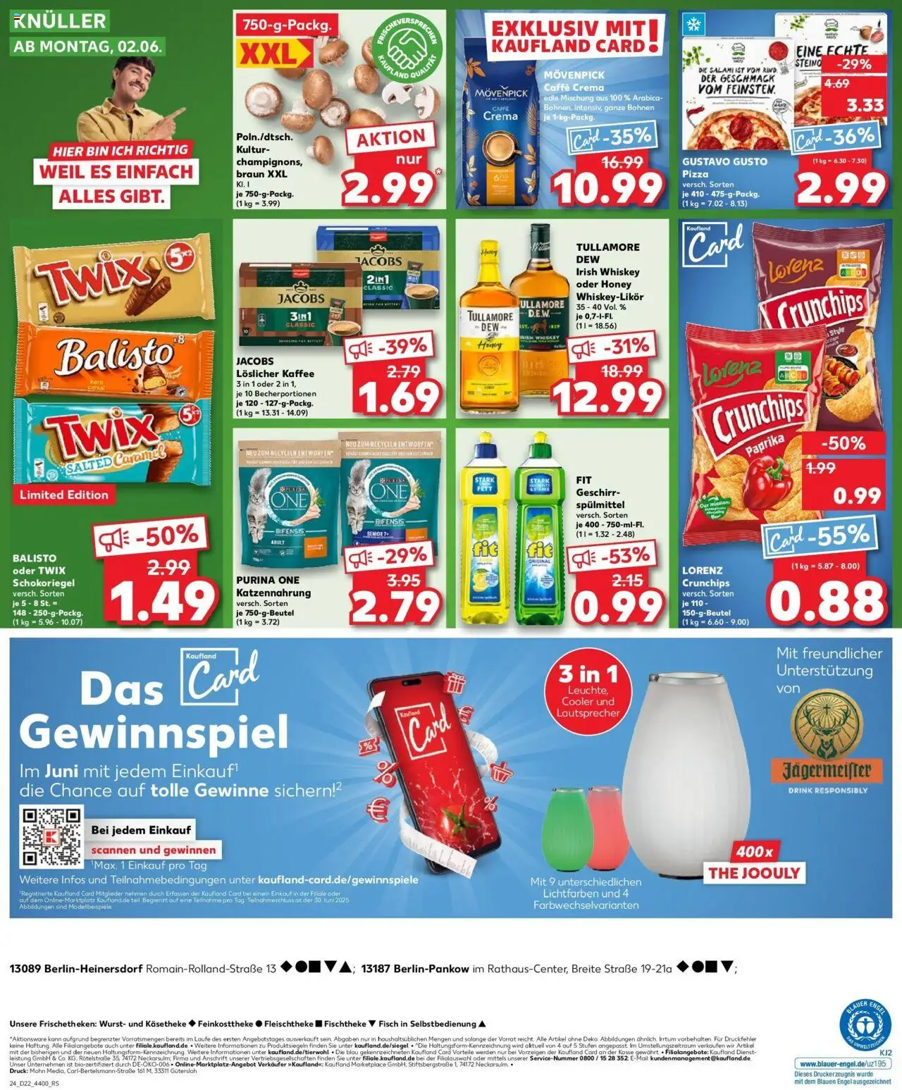 Kaufland prospekt Berlin	 - gültig ab dem 29.05.2025 | Seite: 24 | Produkte: Kaffee, Wurst, Salami, Chips