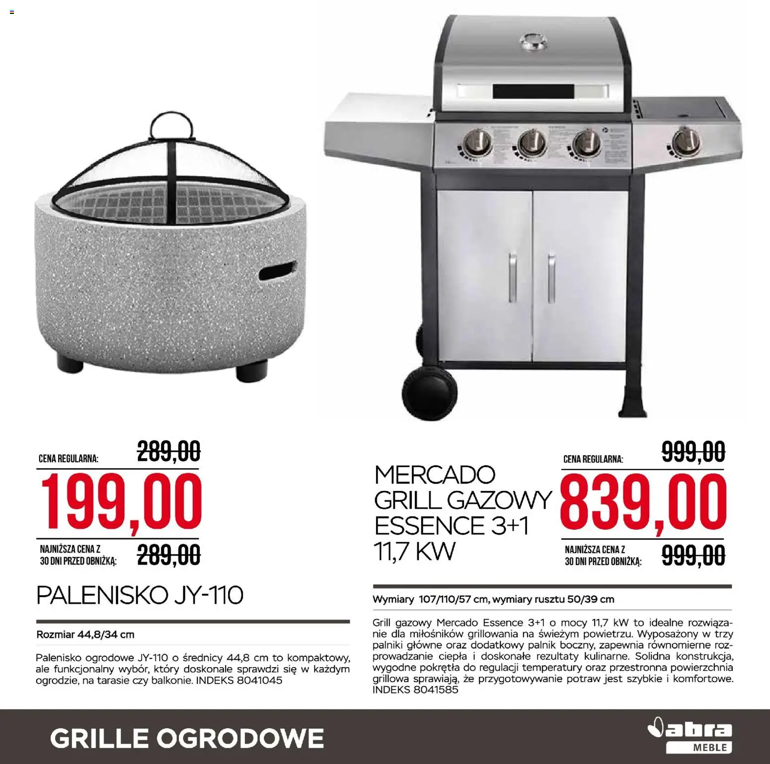 Abra meble gazetka od 24.04.2026 | Strona: 23 | Produkty: Grill, Grill gazowy, Róż