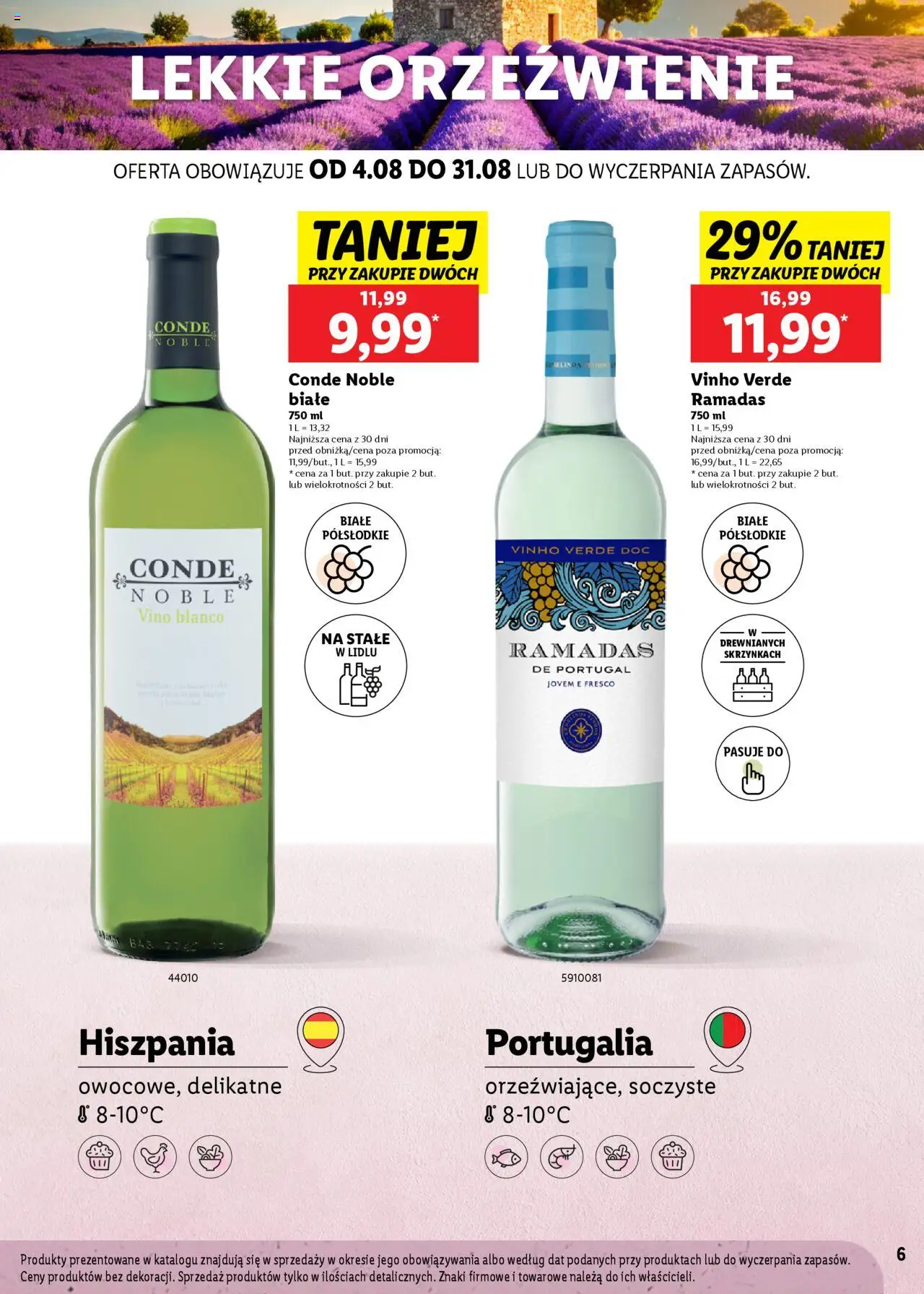 Lidl Katalog karta win od 04.08.2025 | Strona: 6 | Produkty: Wino, Fresco