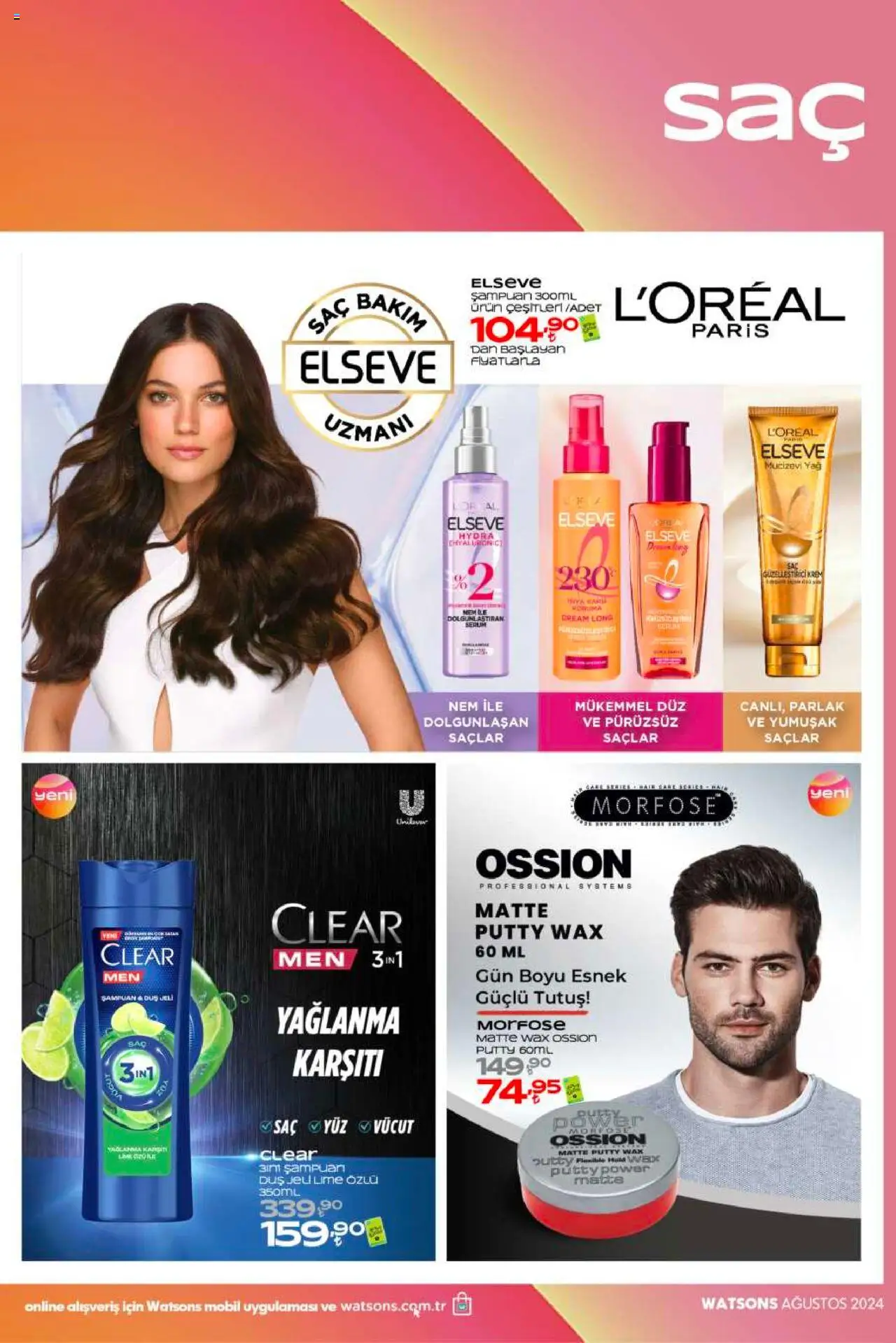 Watsons Katalog - 01.08.2025 tarihinden itibaren geçerlidir | Sayfa: 31 | Ürünler: Duş, Şampuan, Duş jeli, Yağ